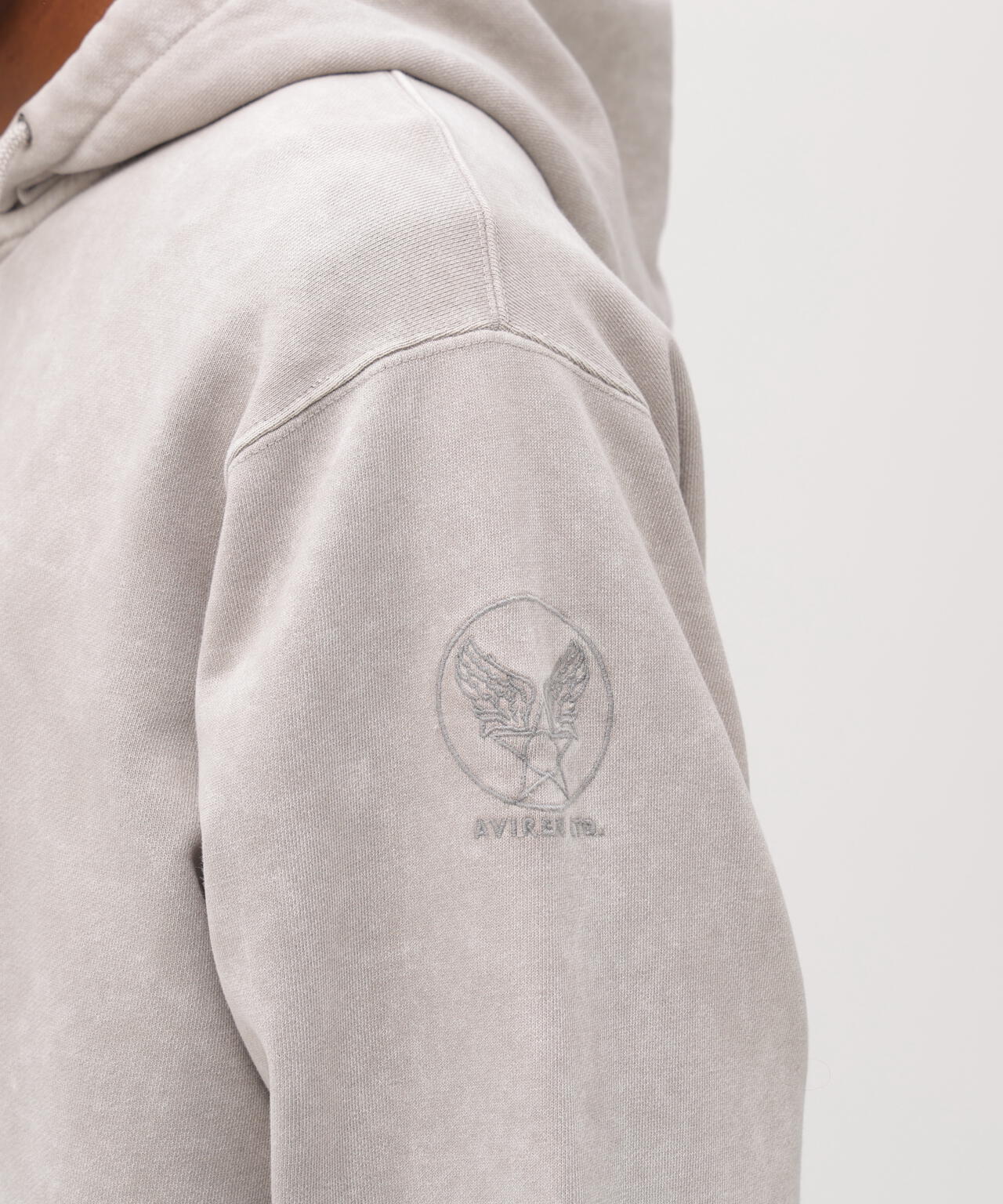 ACID WASH ZIP UP HOODIE