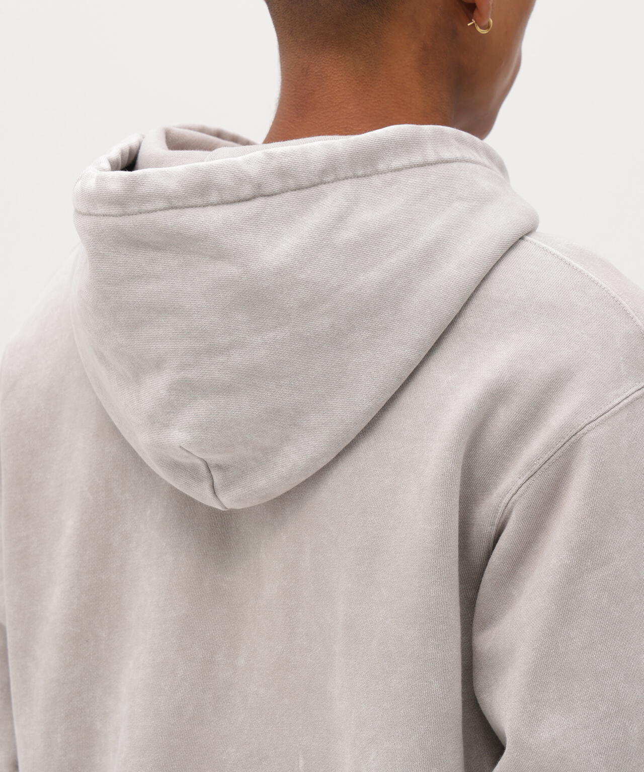 ACID WASH ZIP UP HOODIE
