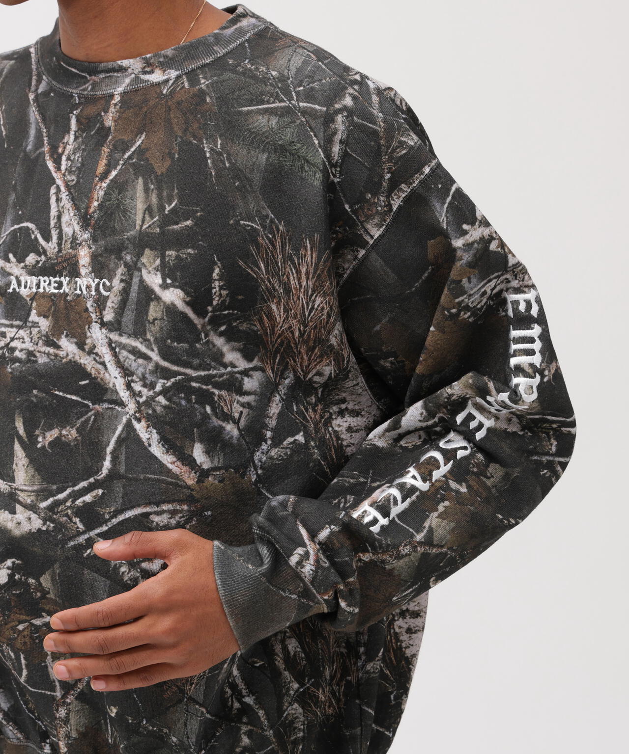 CREW NECK SWEAT ”REAL TREE CAMO”