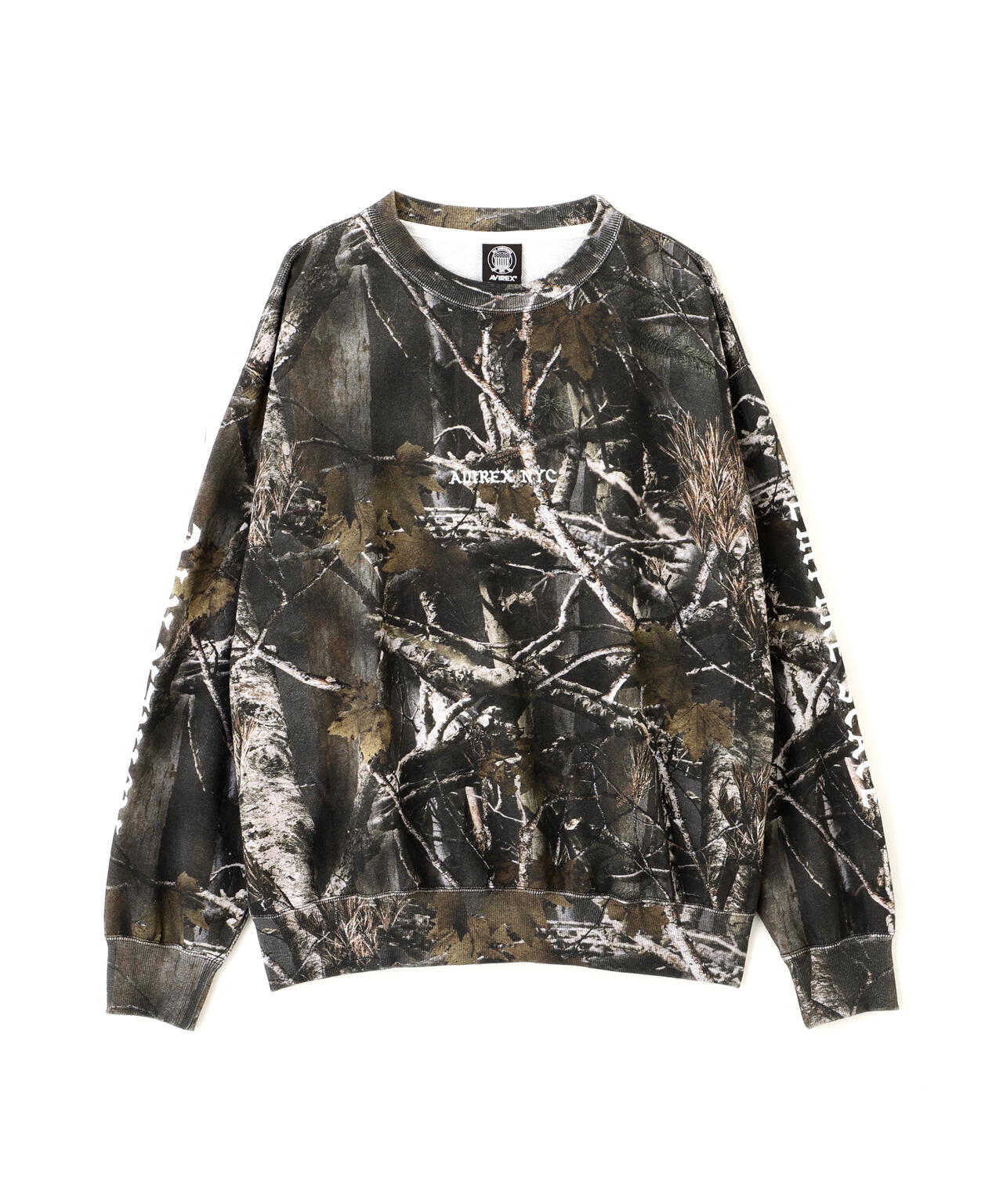 CREW NECK SWEAT ”REAL TREE CAMO”