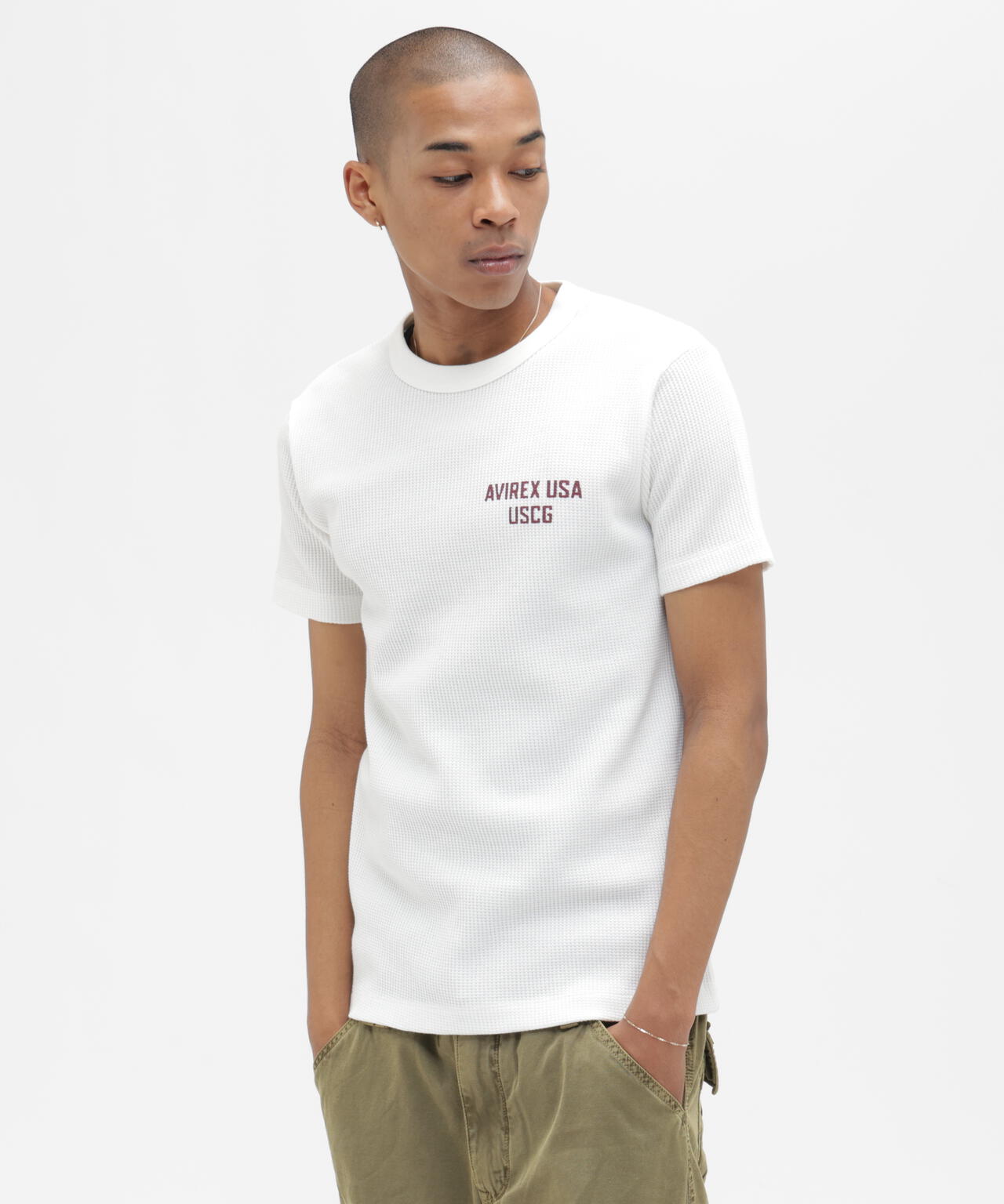 MINI WAFFLE T-SHIRT ”U.S.COAST GUARD”
