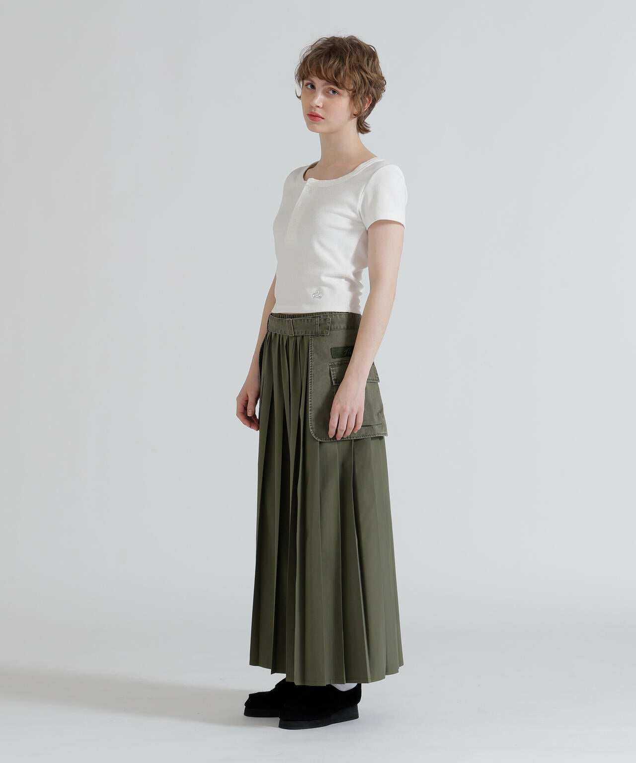 《直営店限定》S/S AC RIB HENLY T-SHIRT