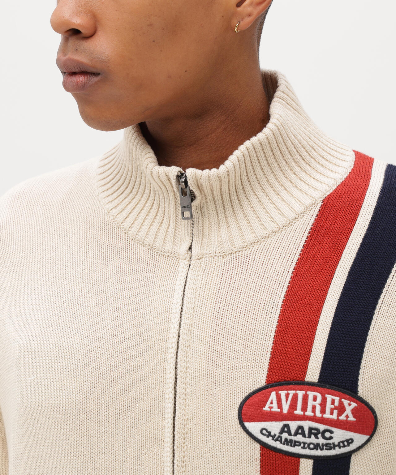 《A.A.R.C》COTTON ZIP UP KNIT