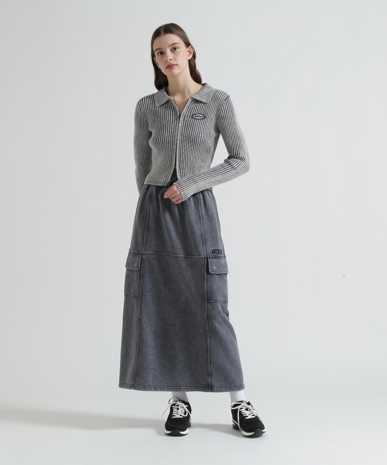 VINTAGE WASH WAPPEN KINT CARDIGAN