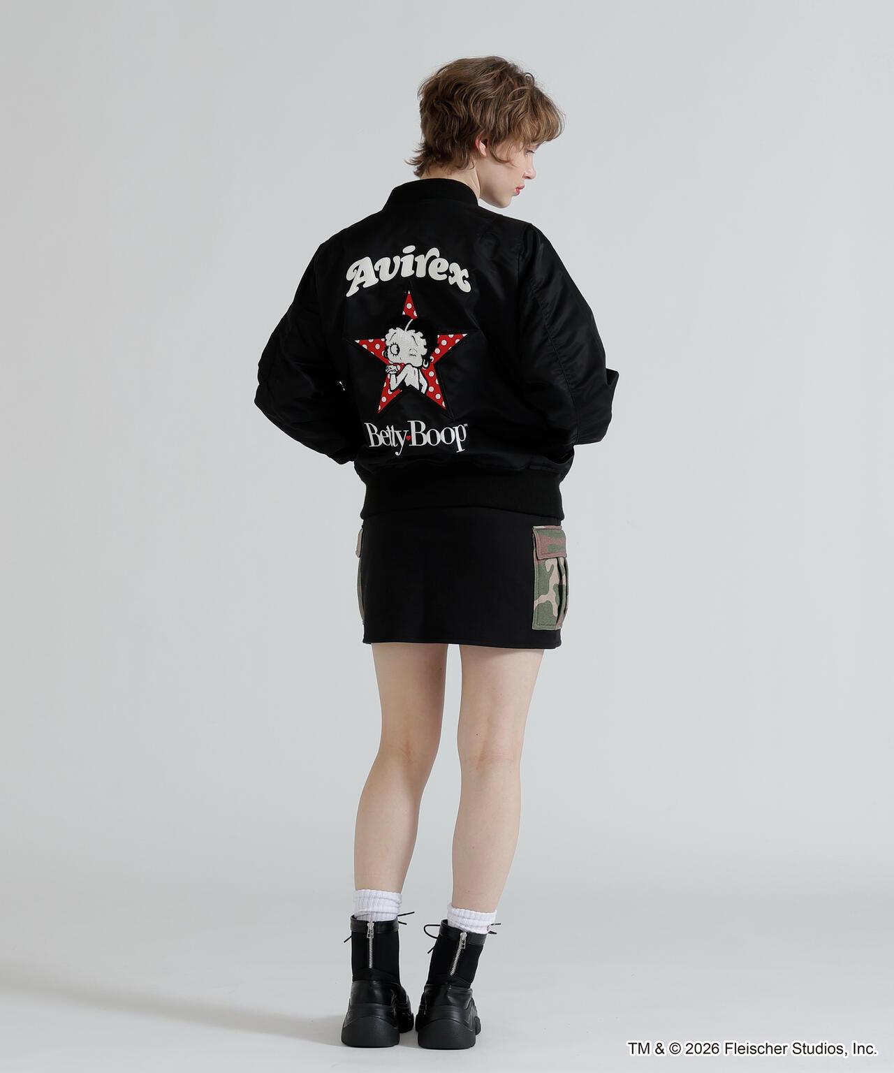 《AVIREX × Betty Boop》LIGHT MA-1