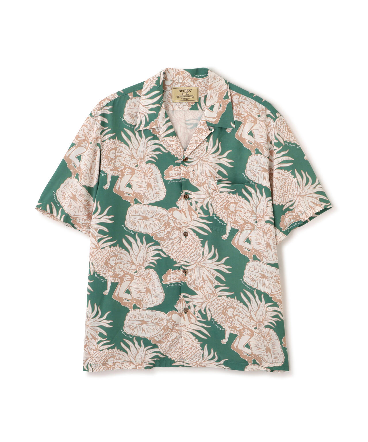 ALOHA SHIRT”PIN-UP&PINEAPPLE”