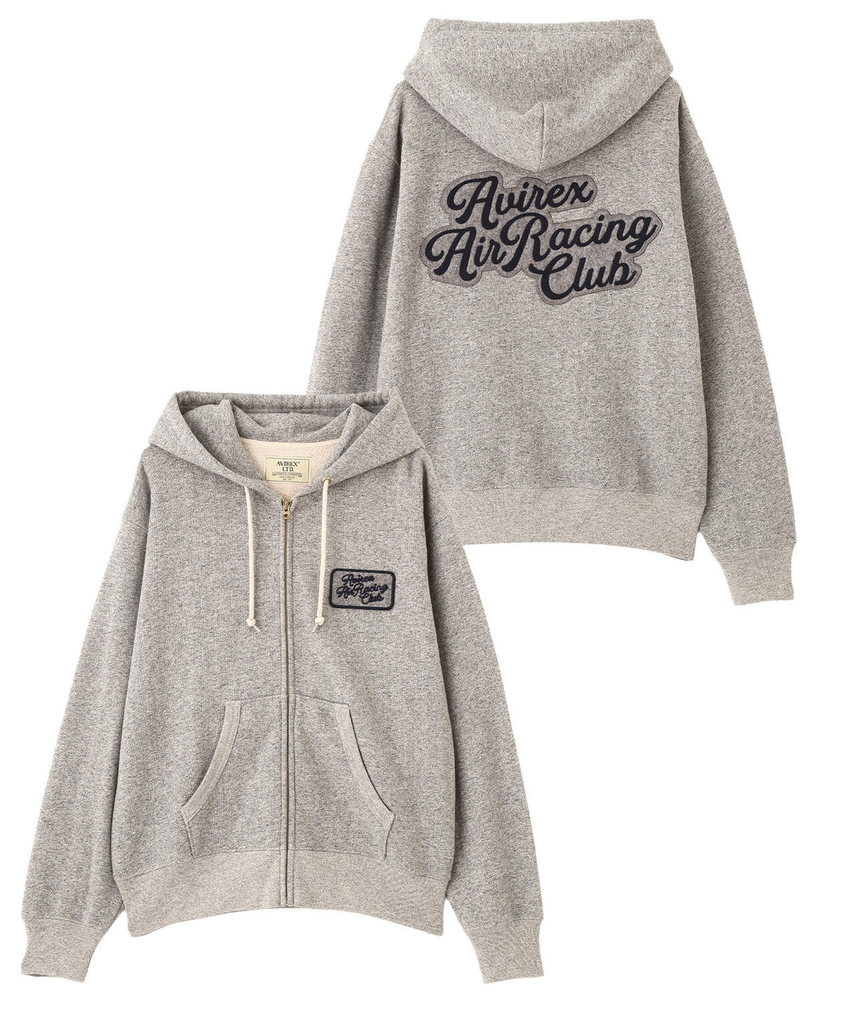 《A.A.R.C》CHENILLE EMB. CLASSIC ZIP HOODIE