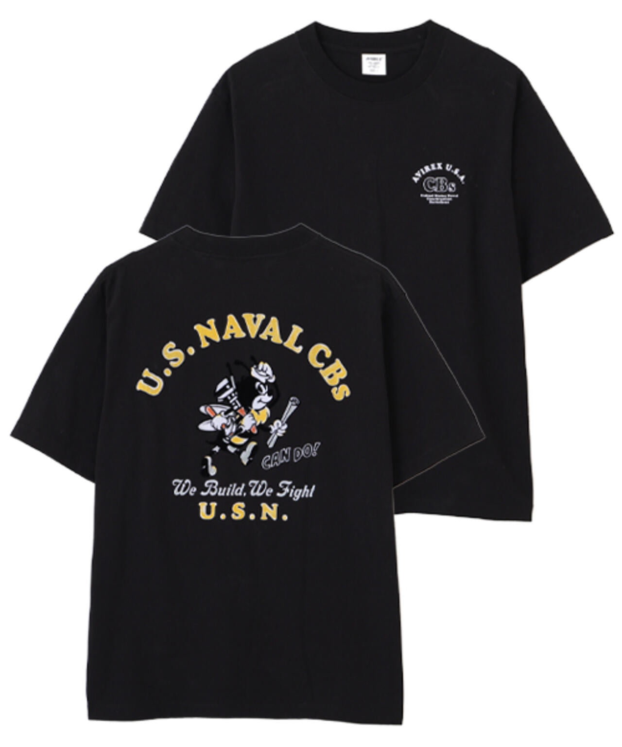 U.S. NAVAL CBs FLOCKY T-SHIRT