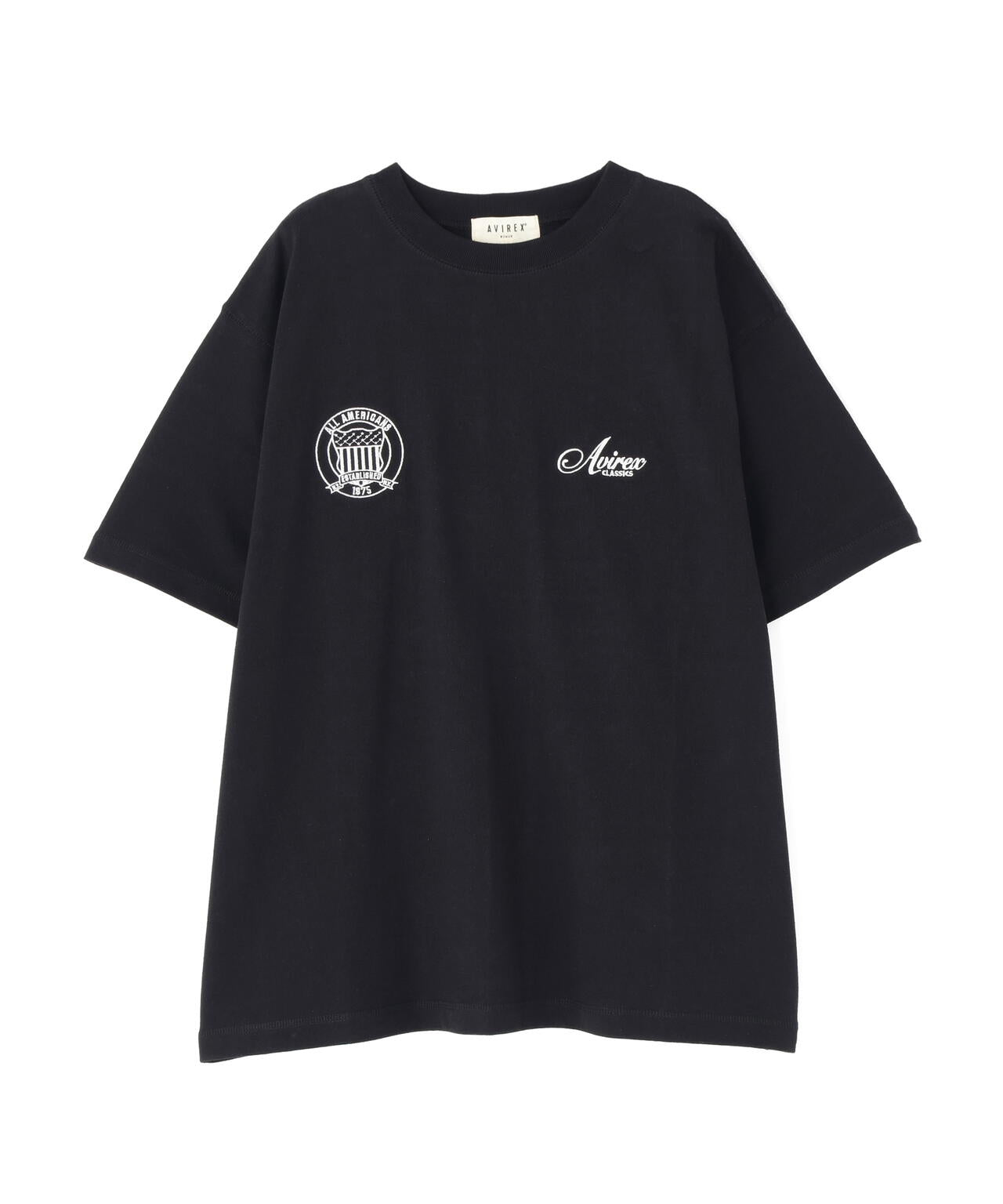 《WOMAN》STITCH EMBROIDERY LOGO T-SHIRT