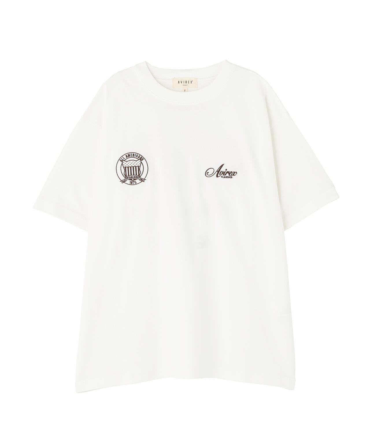 《WOMAN》STITCH EMBROIDERY LOGO T-SHIRT