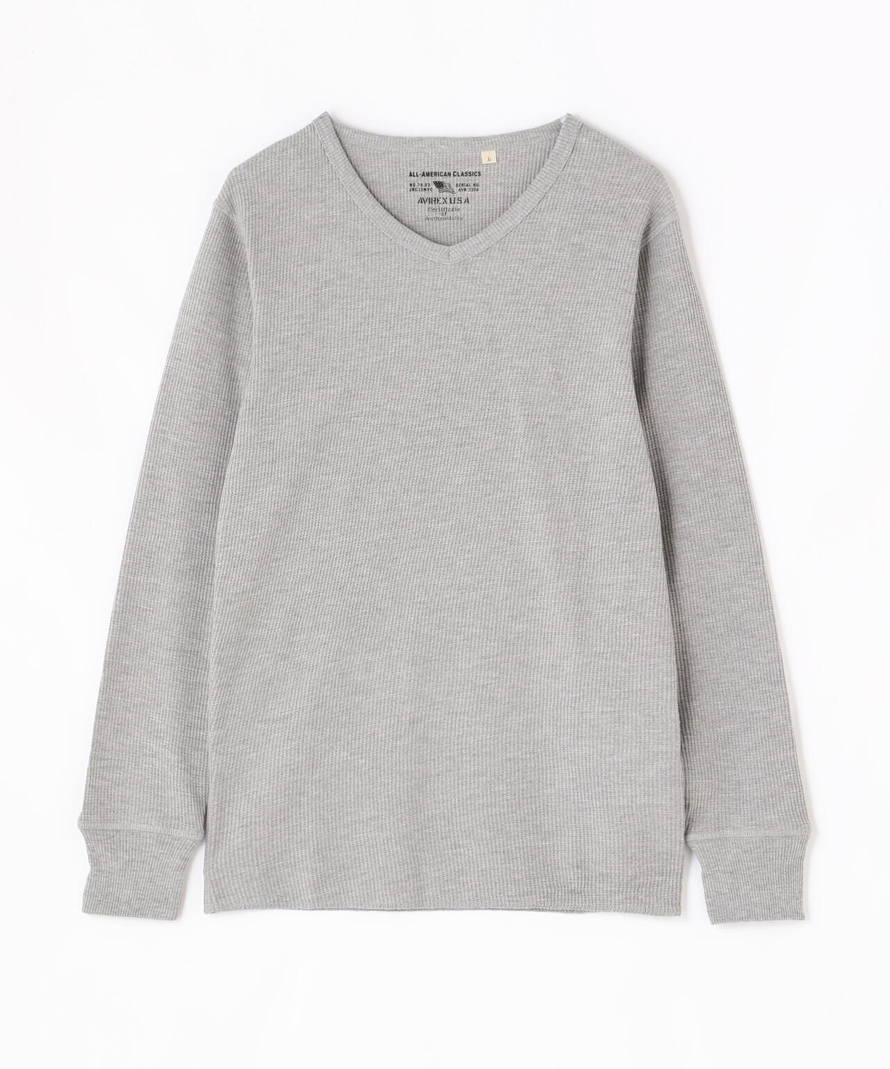 《DAILY/デイリー》L/S THERMAL V-NECK T-SHIRT