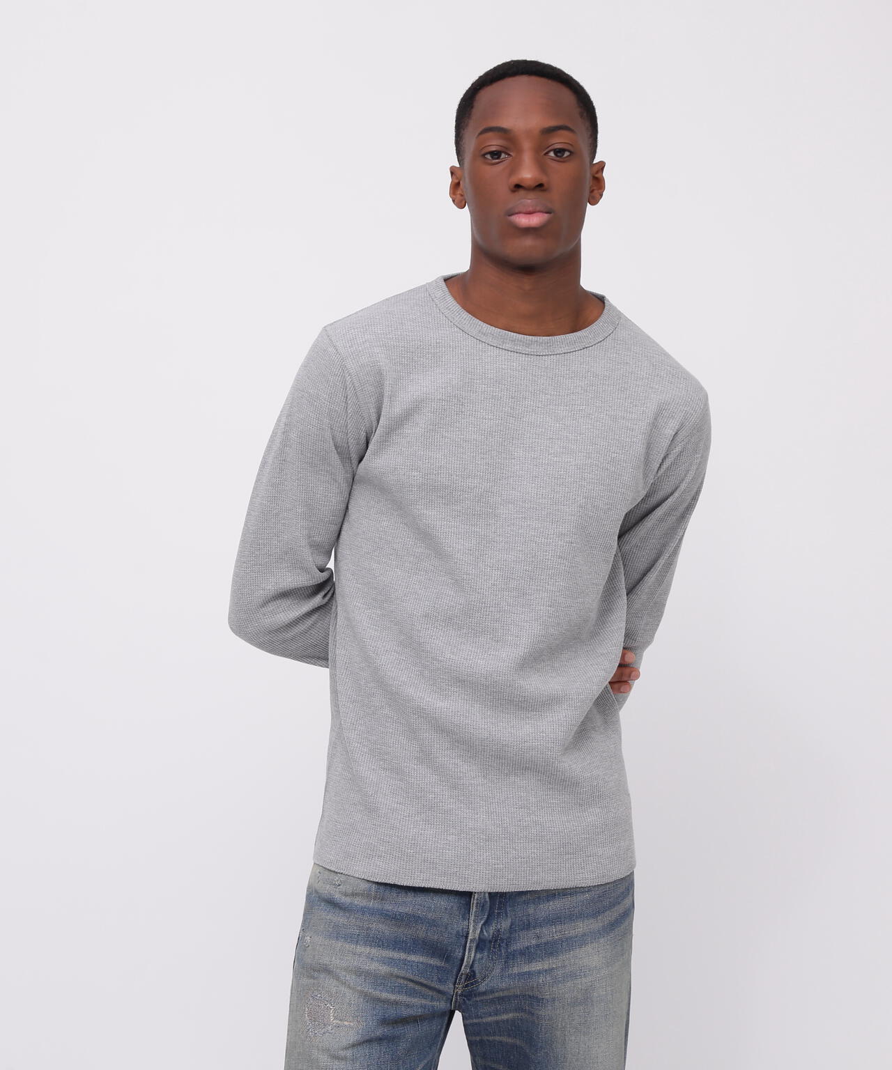 《DAILY/デイリー》L/S THERMAL CREW NECK T-SHIRT