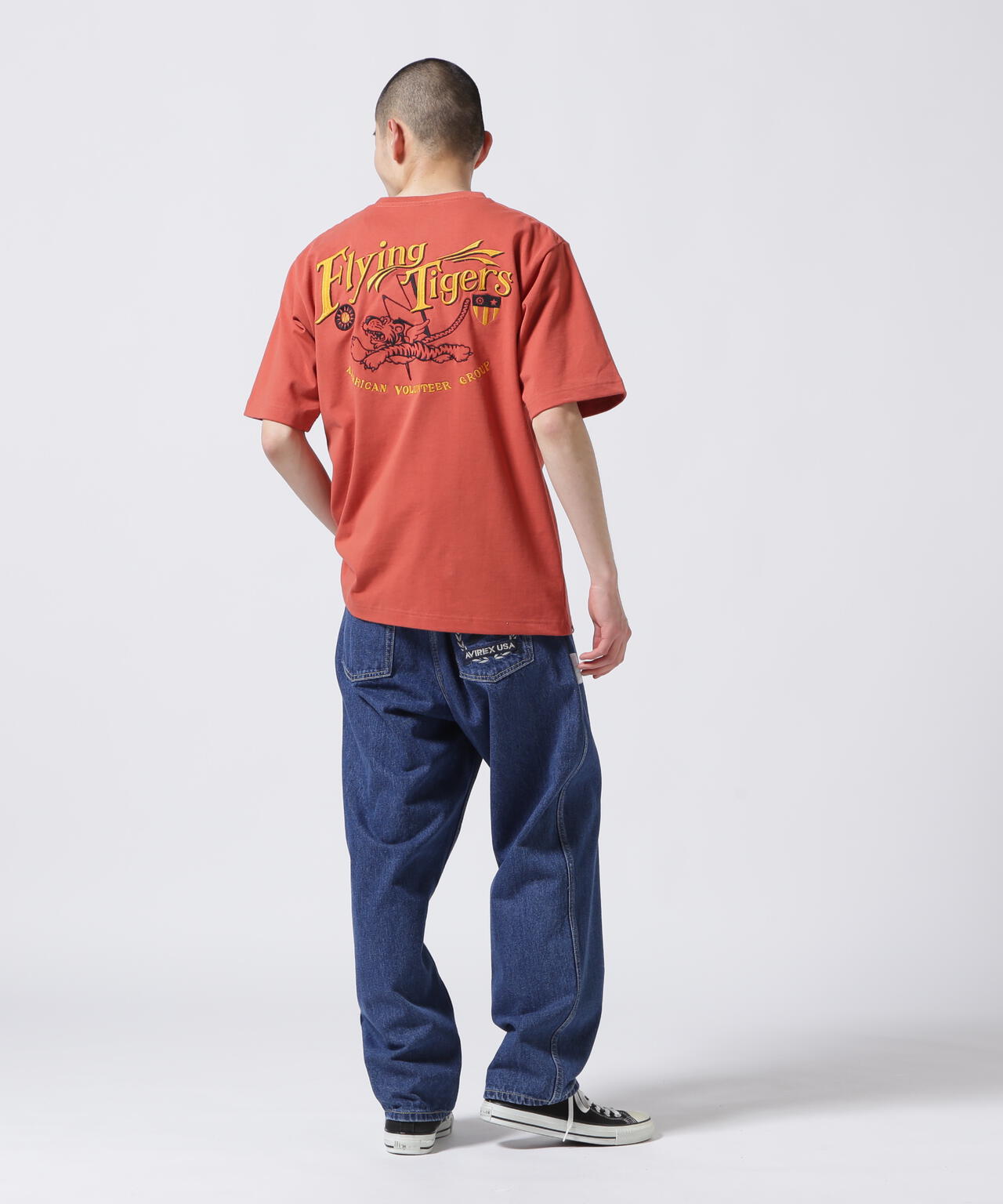 《WEB&DEPOT限定》EMBROIDERY T-SHIRT FLYING TIGERS
