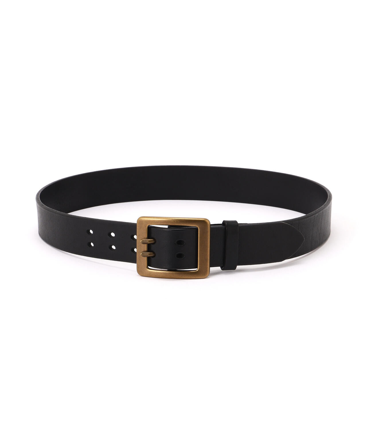 《直営店限定》COW LEATHER BELT DOUBLE PIN