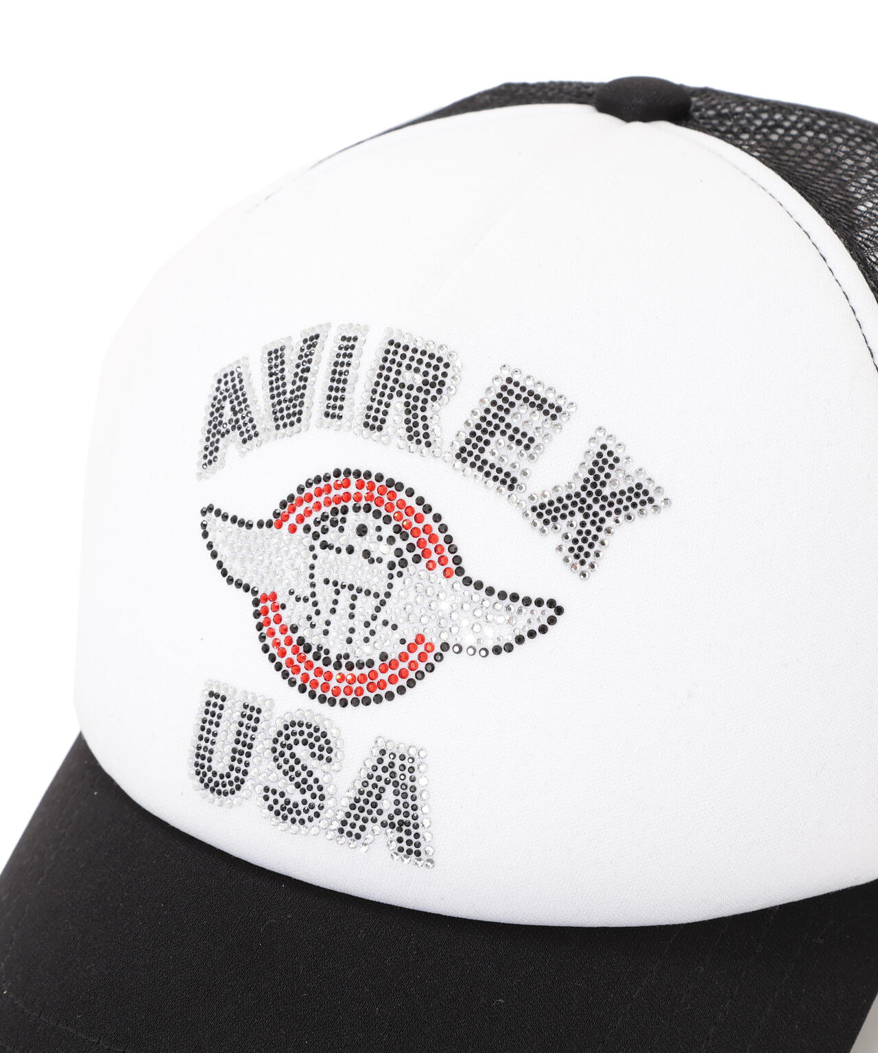 【直営店限定】RHINESTONE VARSITY LOGO MESH CAP