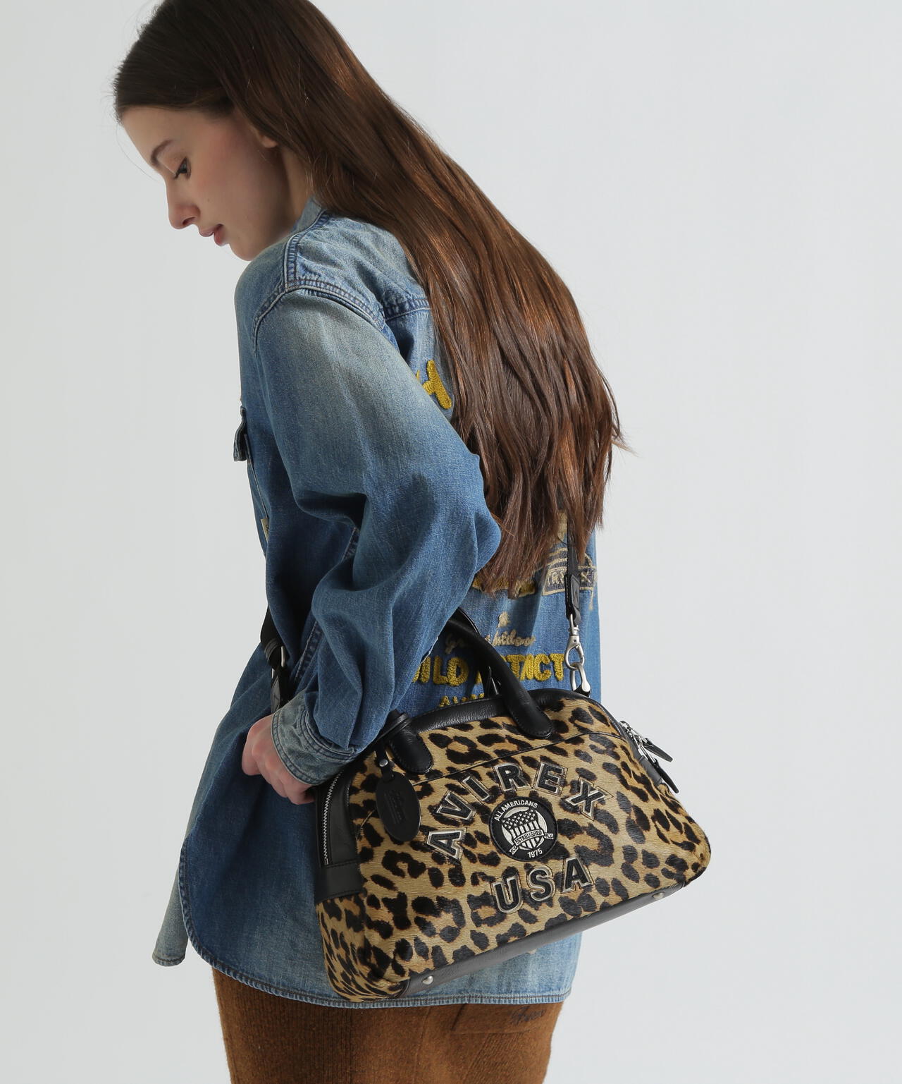 《直営店限定》LX VARSITY LEATHER MINI BOSTON BAG