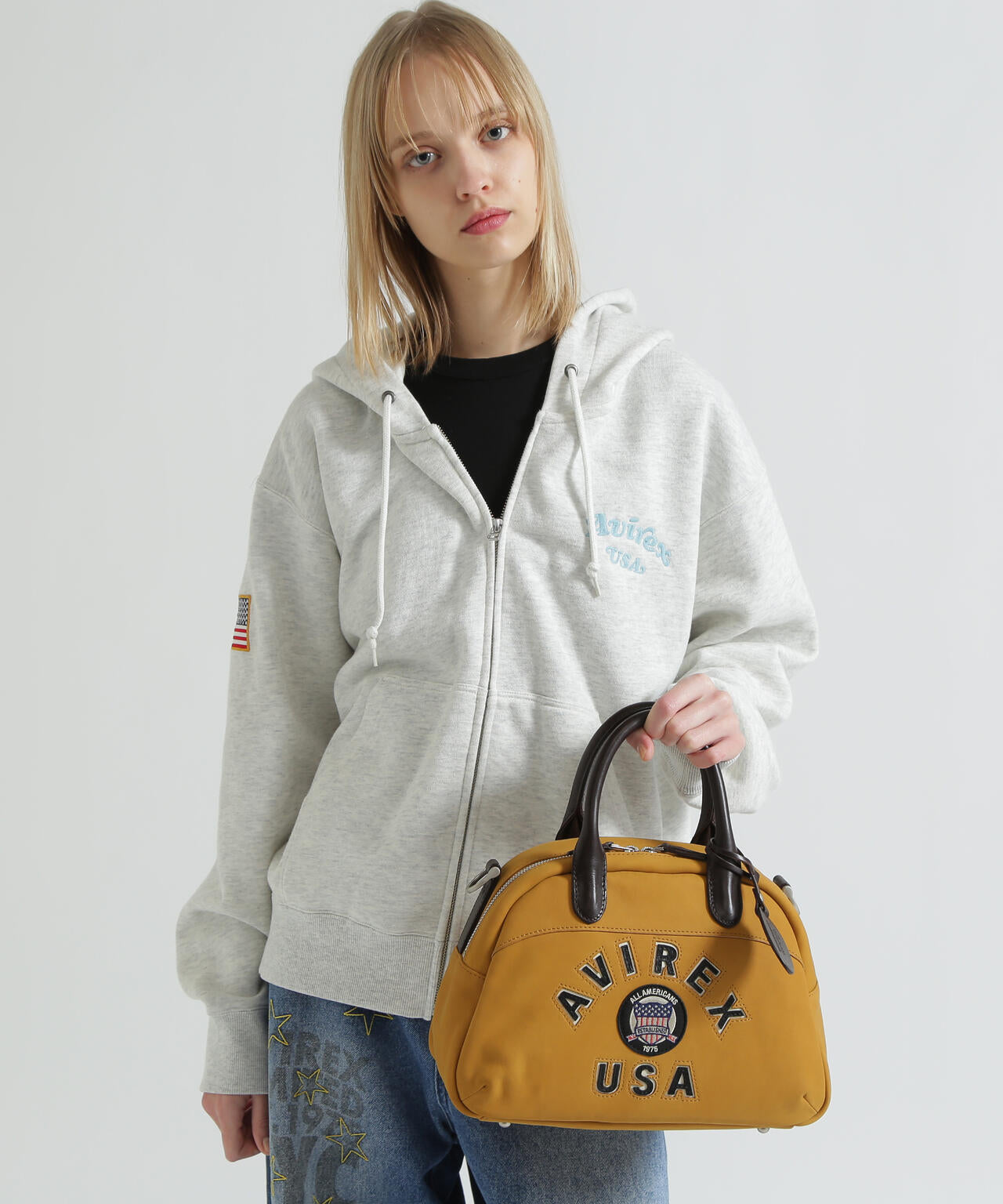 《直営店限定》LX VARSITY LEATHER MINI BOSTON BAG