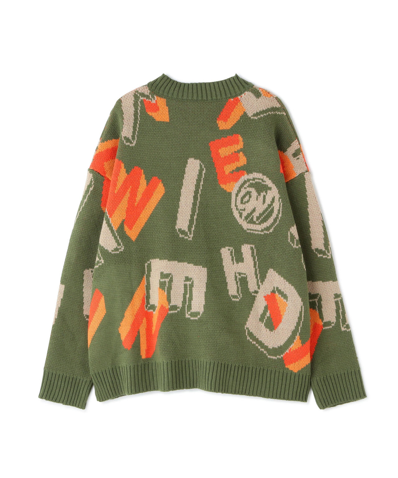 【WEB&DEPOT限定】WHITELAND/ホワイトランド/CARDIGAN/総柄カーディガン