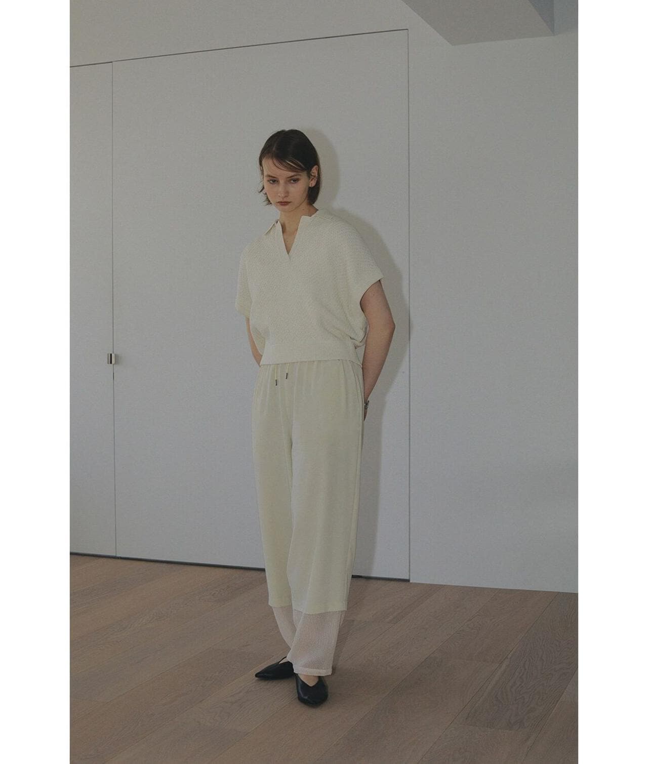 MANOF/マノフ/SHEER HEM PANTS