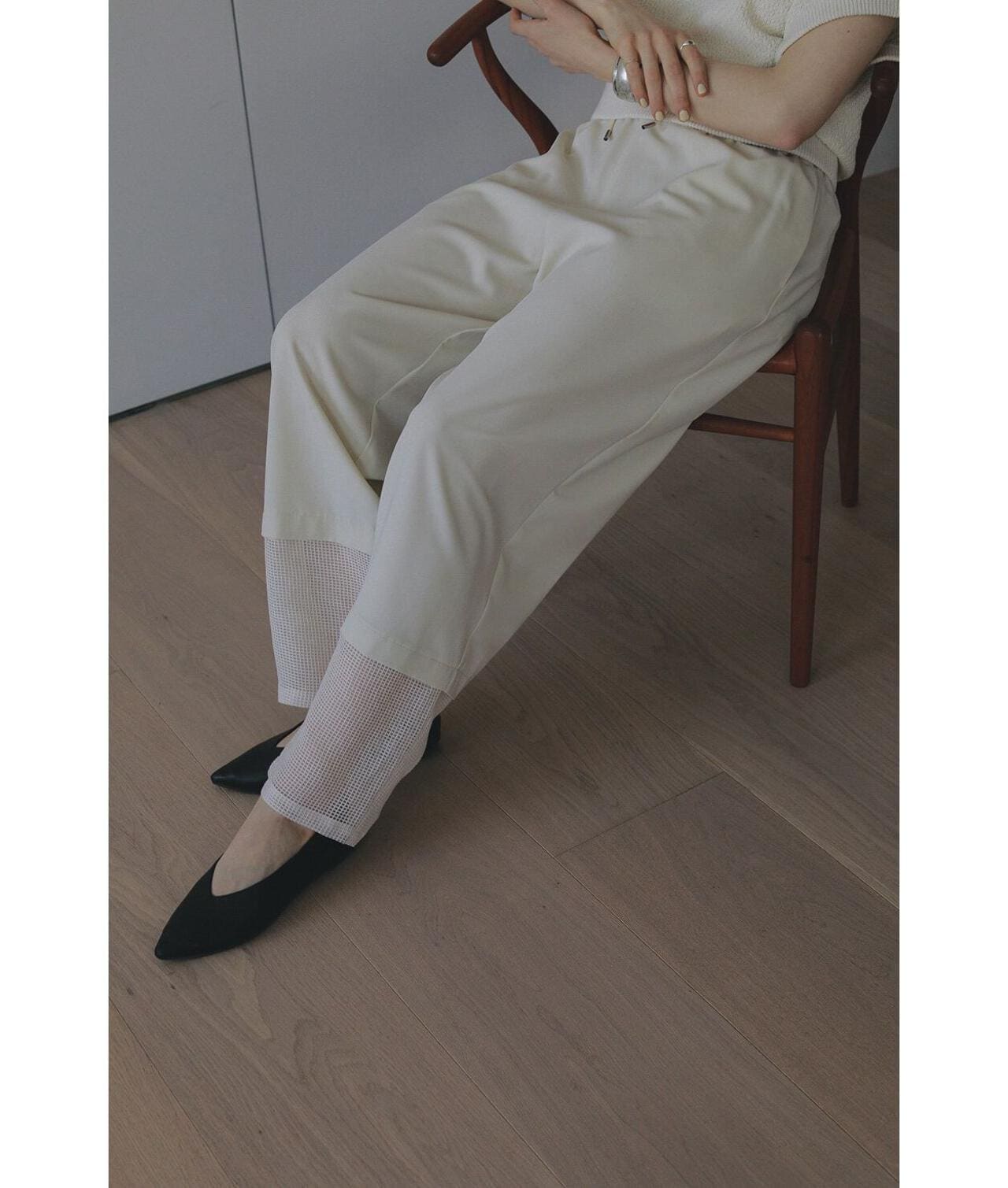 MANOF/マノフ/SHEER HEM PANTS