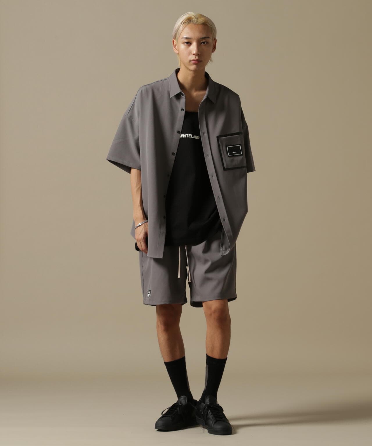 【WEB&DEPOT限定】WHITELAND/ホワイトランド/OWL/LOGO TT/オーバーサイズ タンクトップ