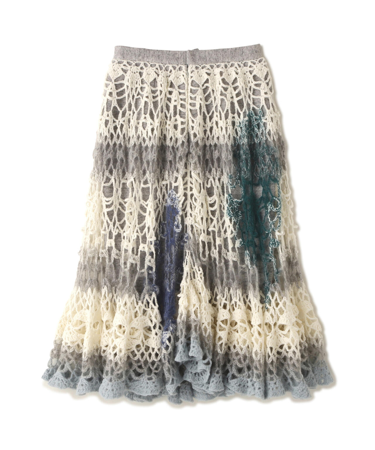 (un)decided/アンディサデッド/Complex Gradient Crochet Knit