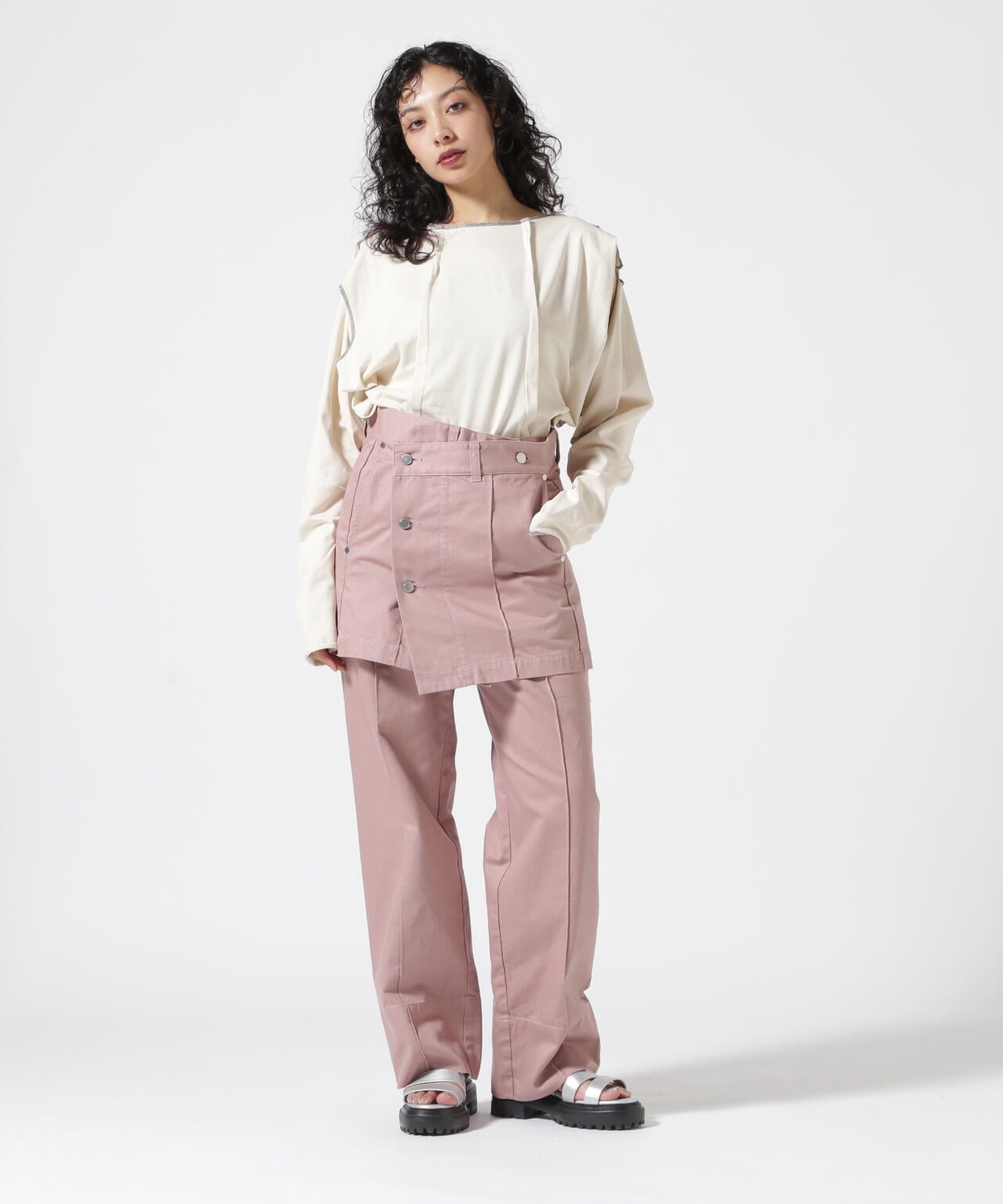 VOLTAGE CONTROL FILTER/ヴォルテージコントロールフィルター/MODIFIED CHINO WRAP SKIRT