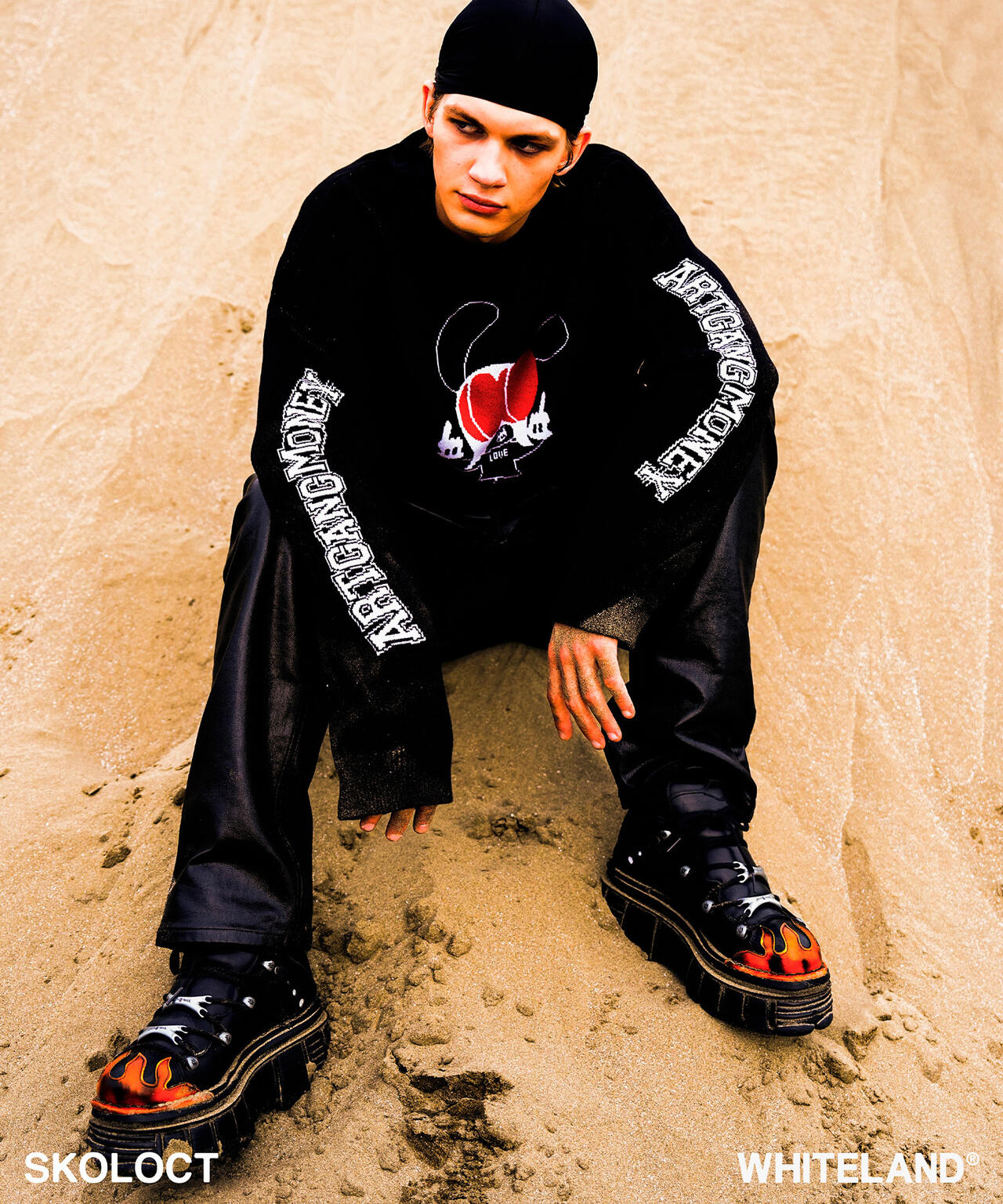 SKOLOCT×WHITELAND/スコロクト×ホワイトランド/FxxK PULL KNIT