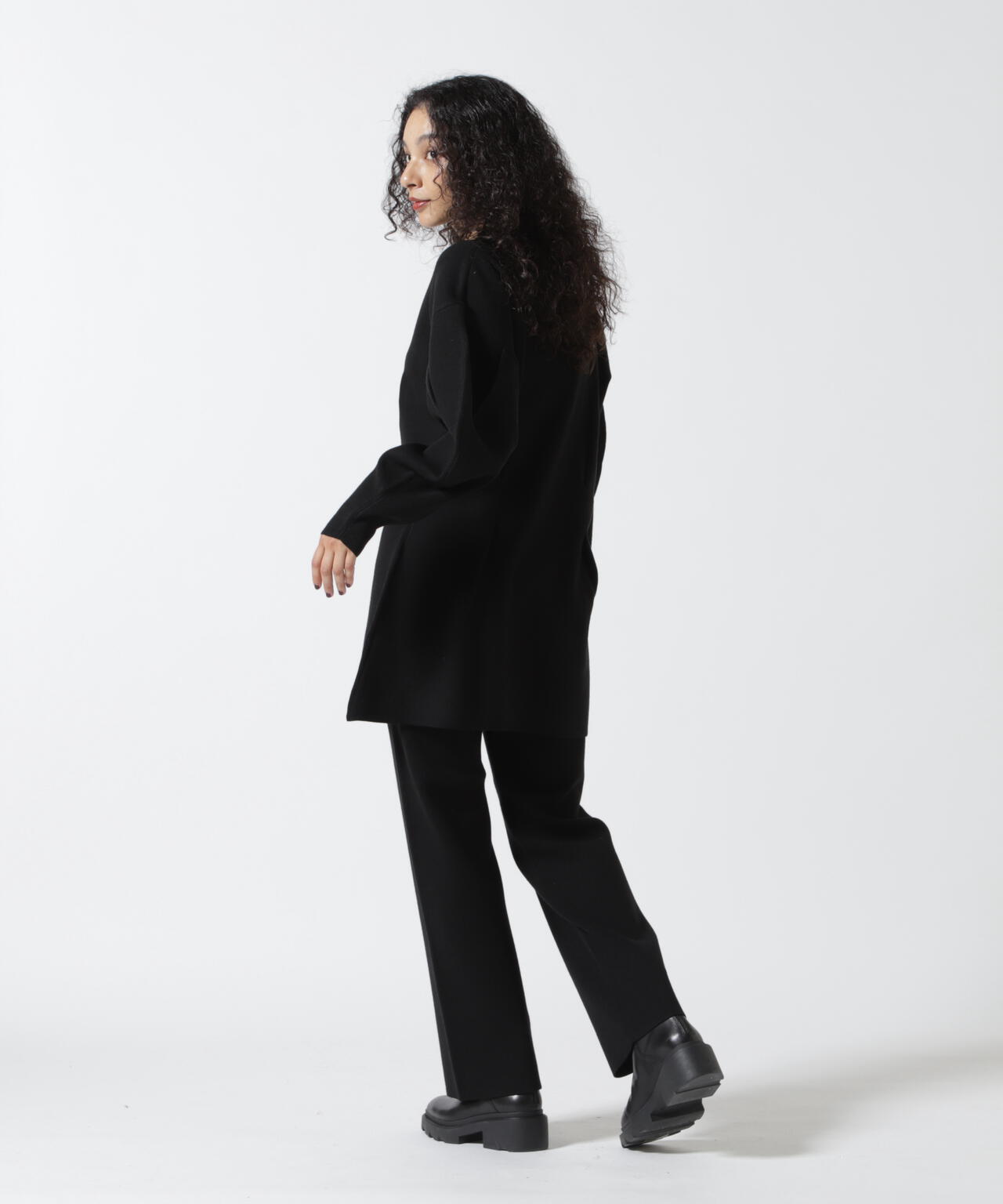 MANOF/マノフ/WAIST TUCK KNIT SET UP