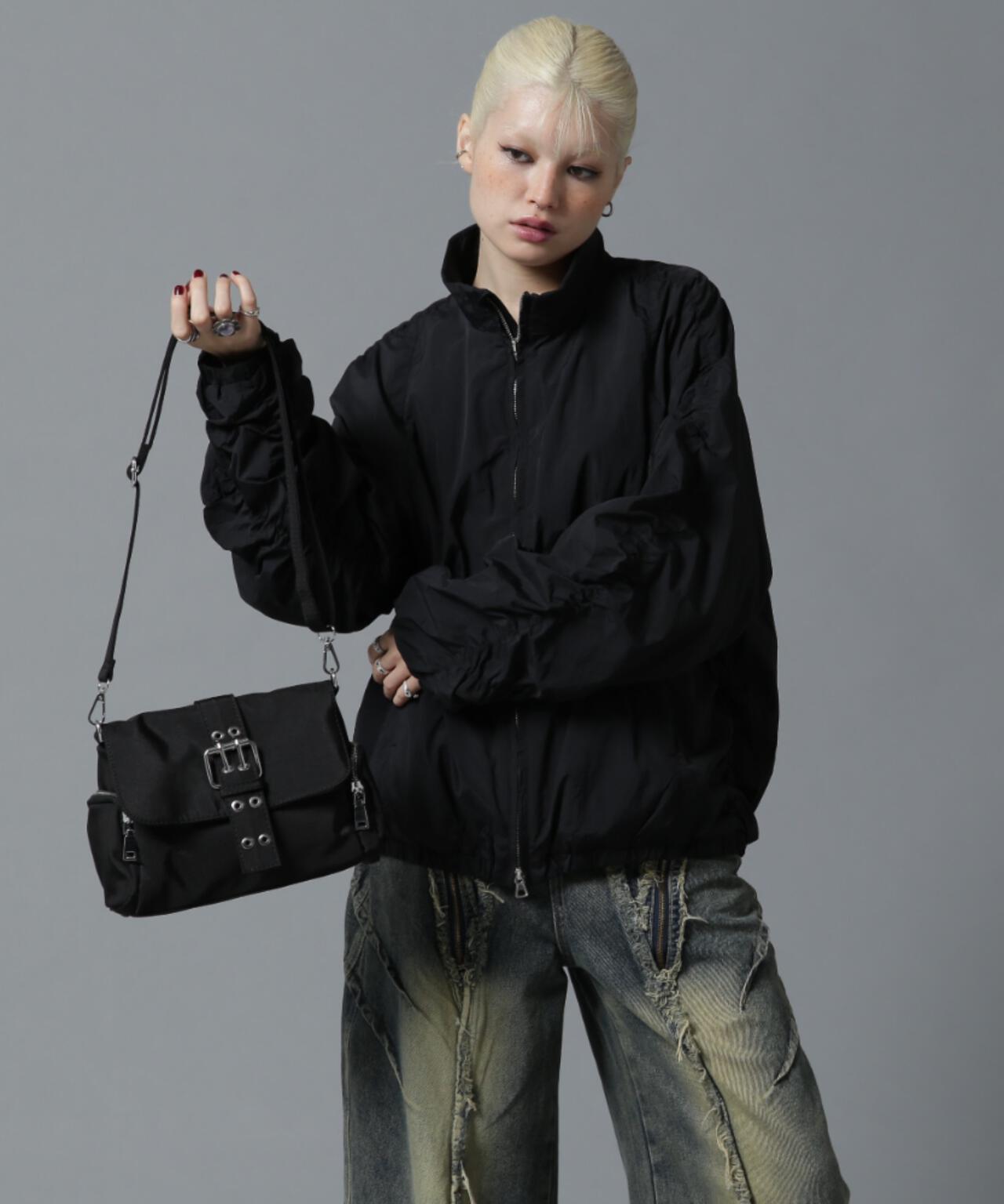 【WEB限定】SIS/エスアイエス/ベルトバックルスクエアバッグ