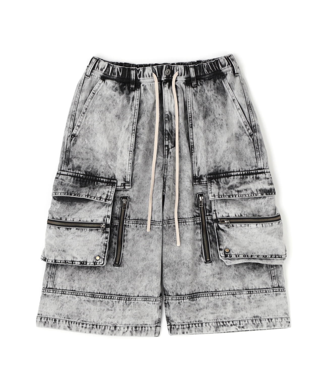 DankeSchon/ダンケシェーン/CHEMIBLEACH DENIM CARGO SHORTS
