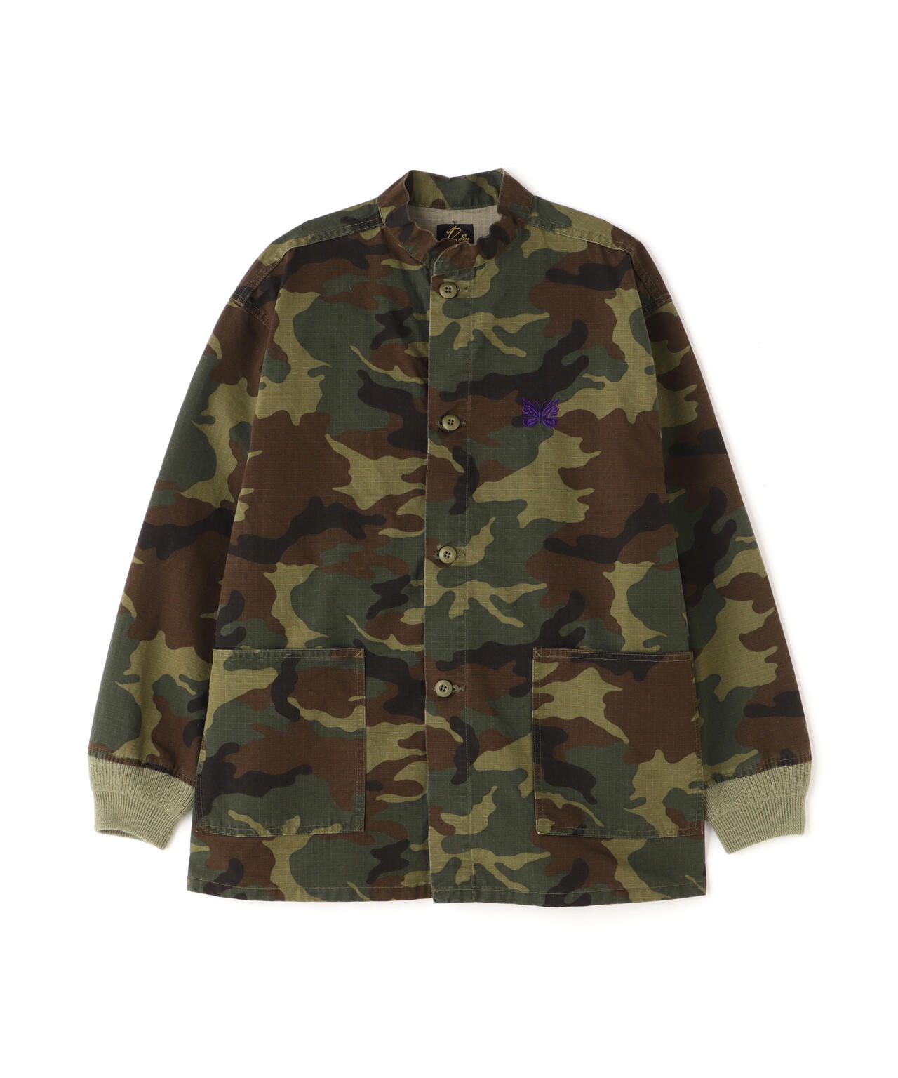 NEEDLES/ニードルズ/STAND COLLAR ARMY SHIRT - CAMO