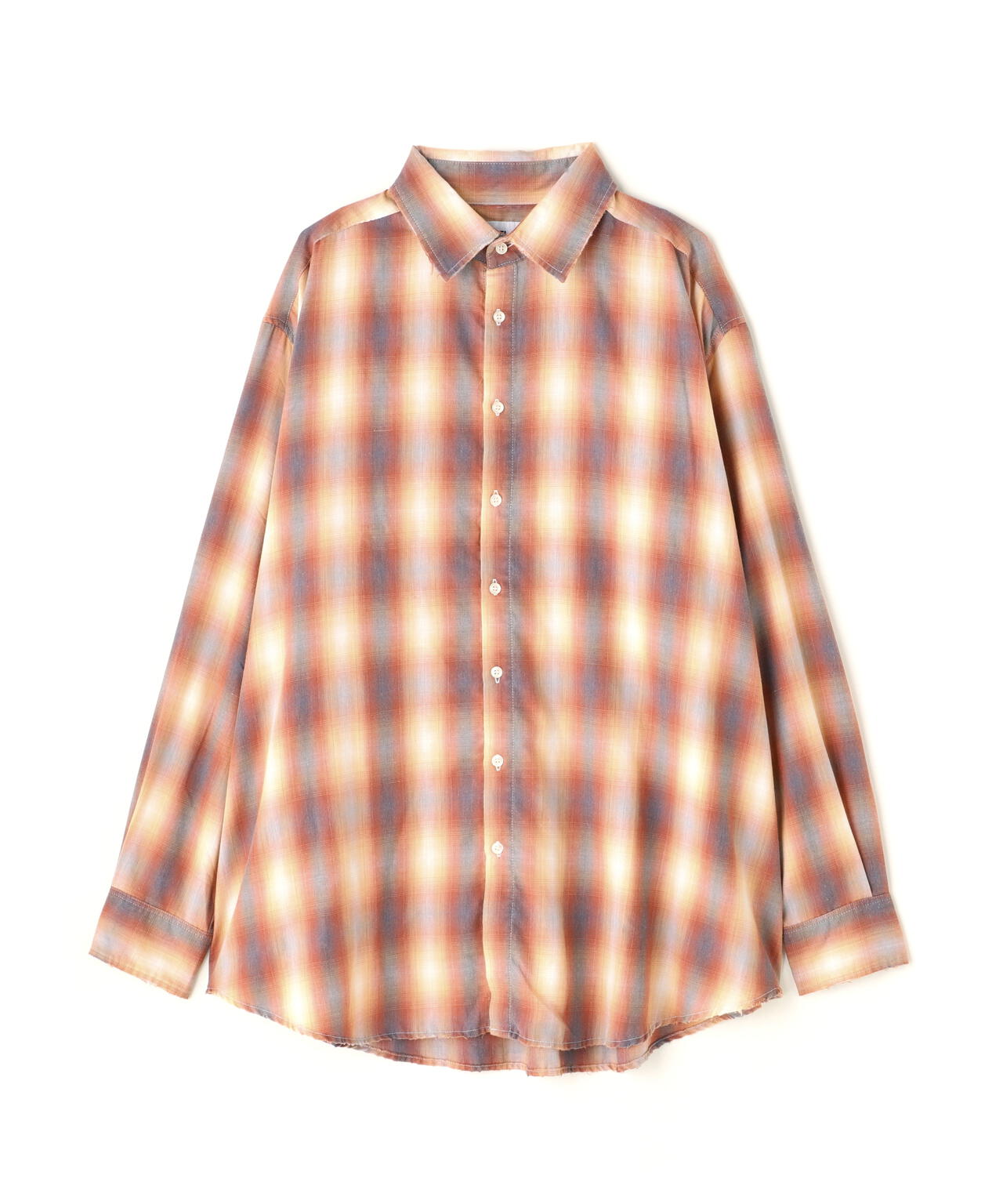 WHITELAND/ホワイトランド/DAMEGE CHECK SHIRT