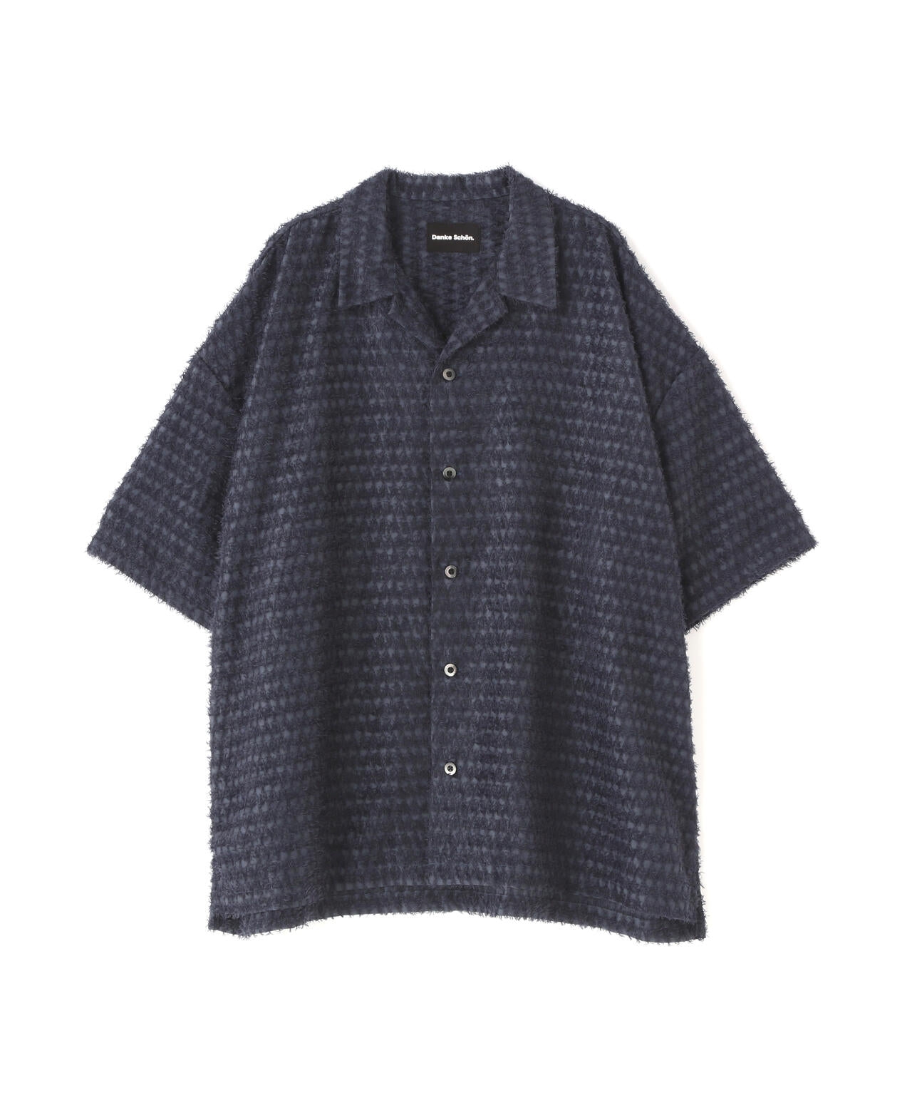 DankeSchon/ダンケシェーン/SHEER SHAGGY JACQUARED S/S SHIRTS