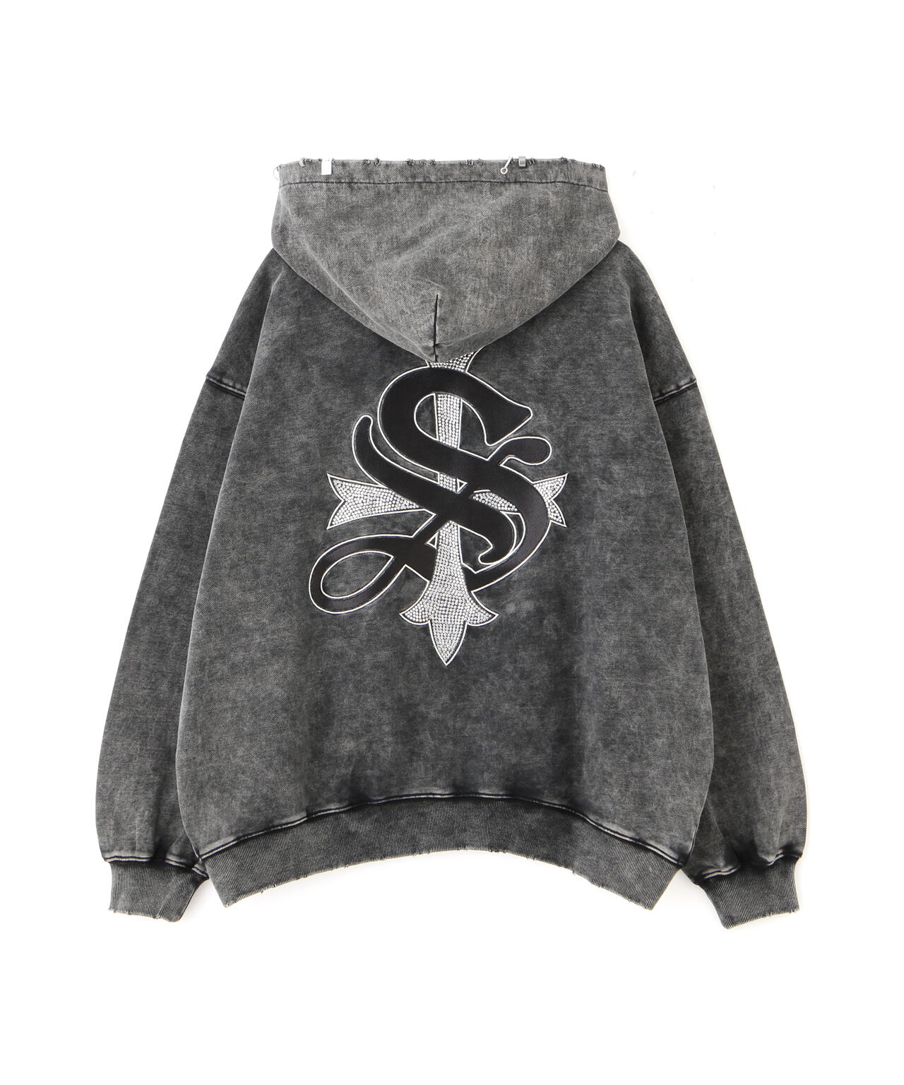 SUPPLIER/サプライヤー/【LHP EXCLUSIVE】VINTAGE WASH PIERCED ZIP HOODIE