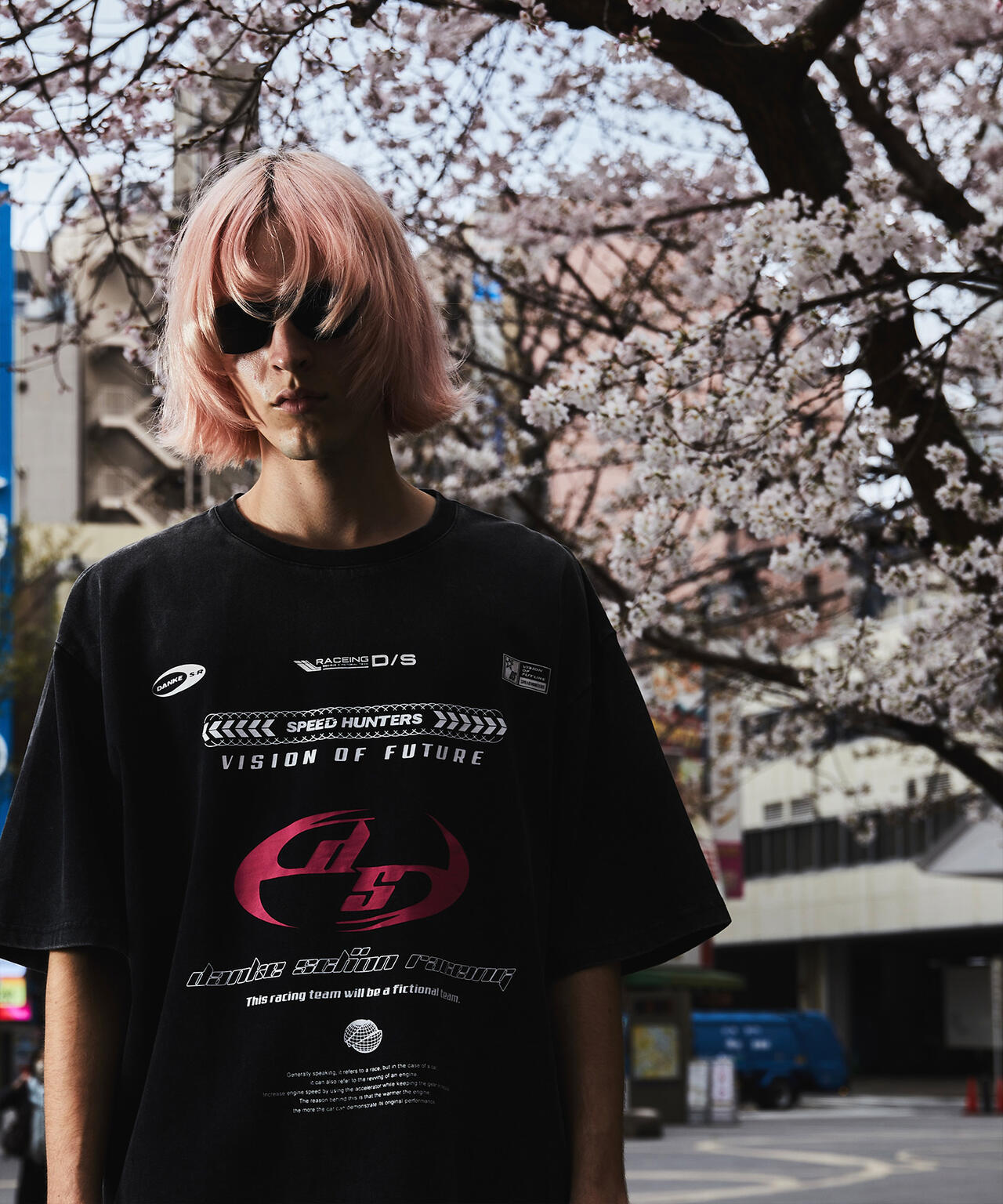 DankeSchon/ダンケシェーン/POWDER S/S TEE RACE PINK