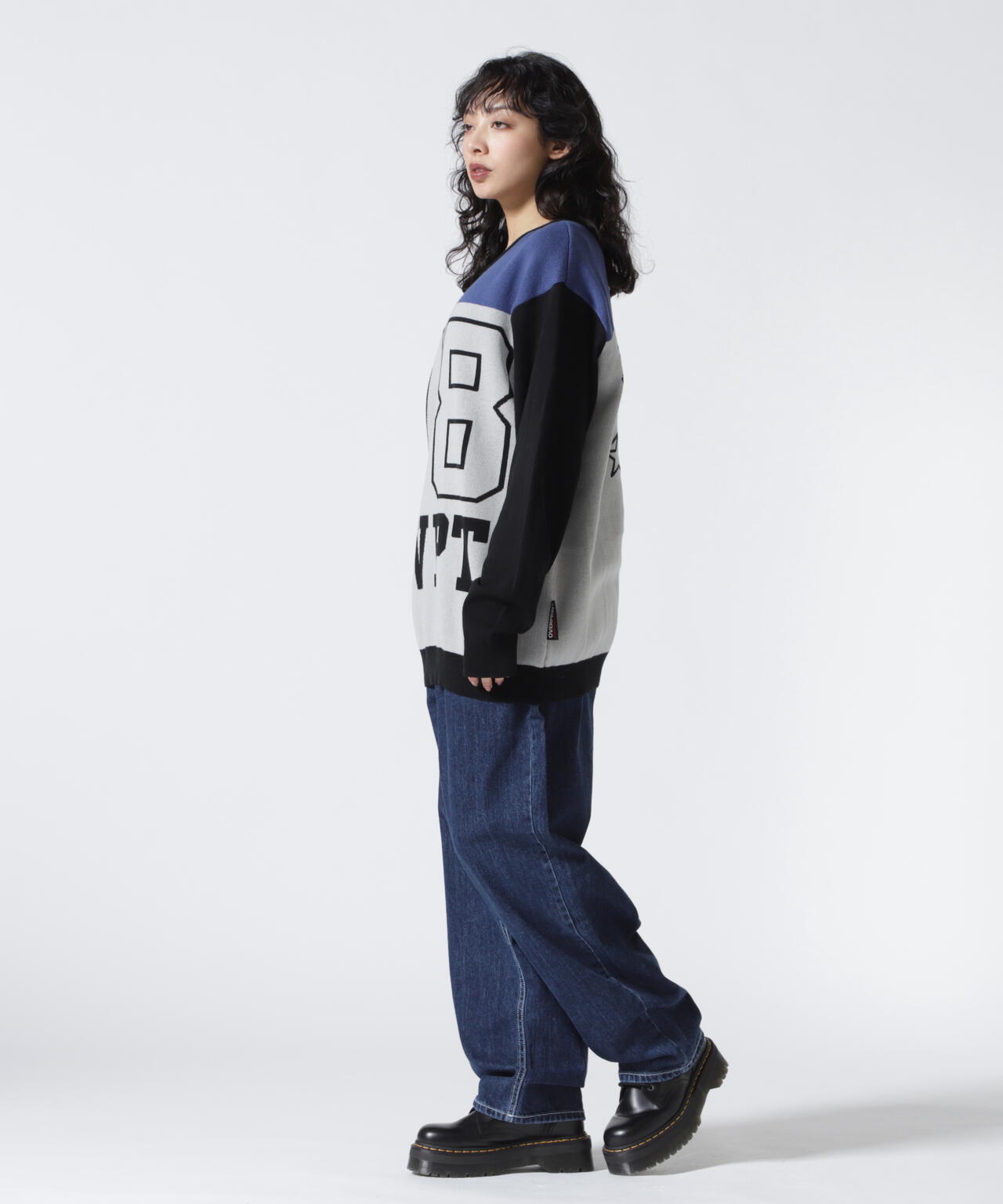overprint/オーバープリント/78 V NECK COTTON KNIT