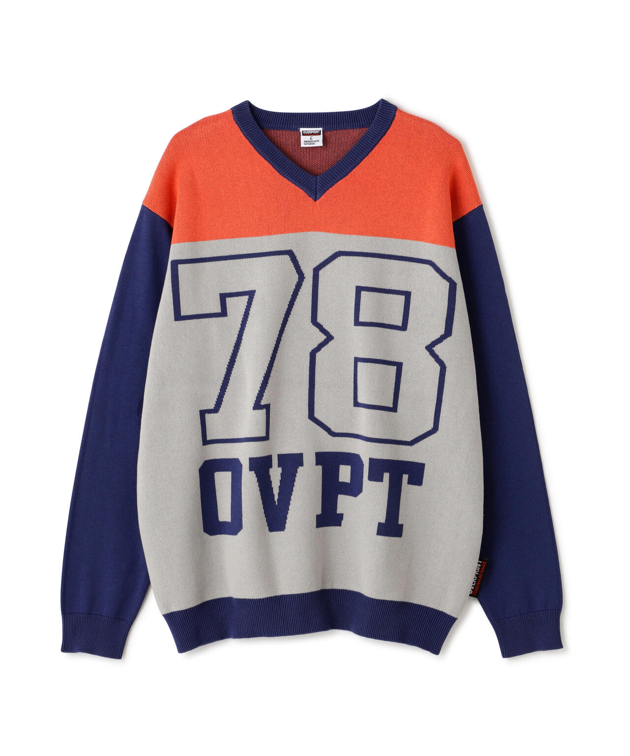 overprint/オーバープリント/78 V NECK COTTON KNIT