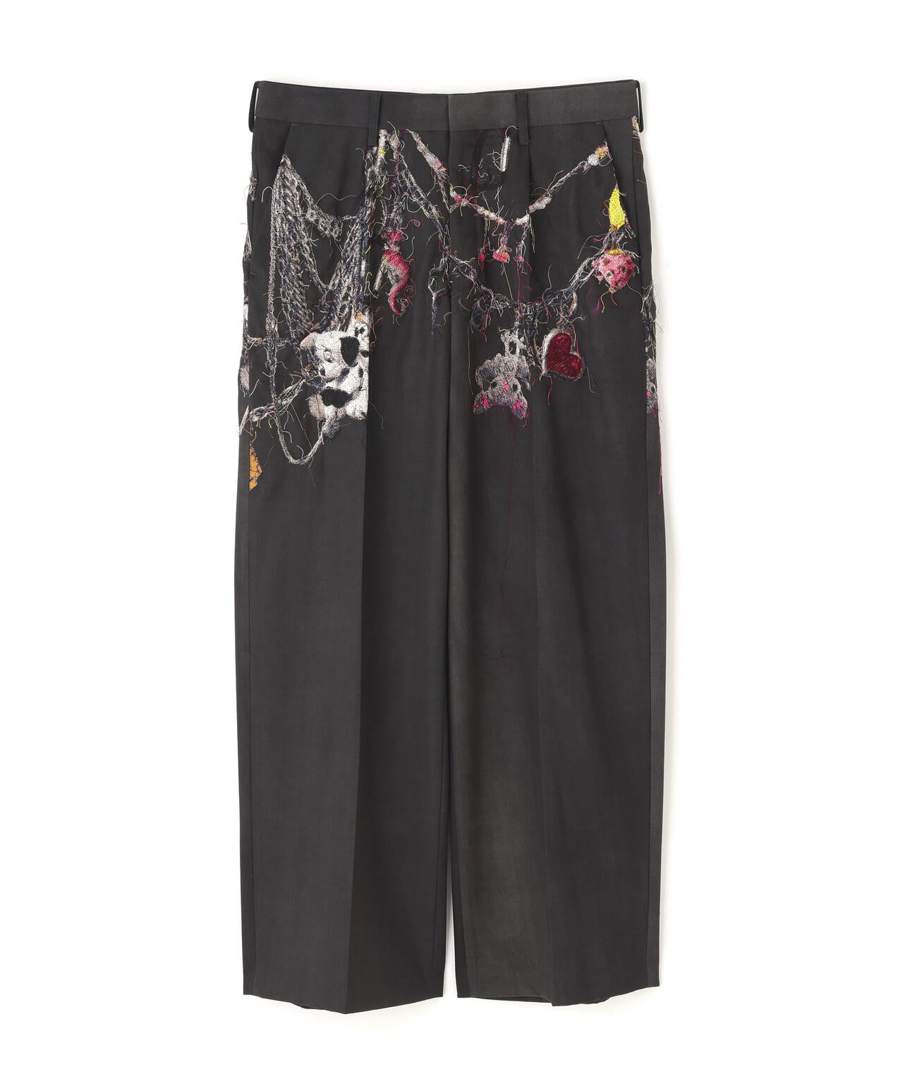 doublet/ダブレット/EMBROIDERED CHAIN TAILORED TROUSERS
