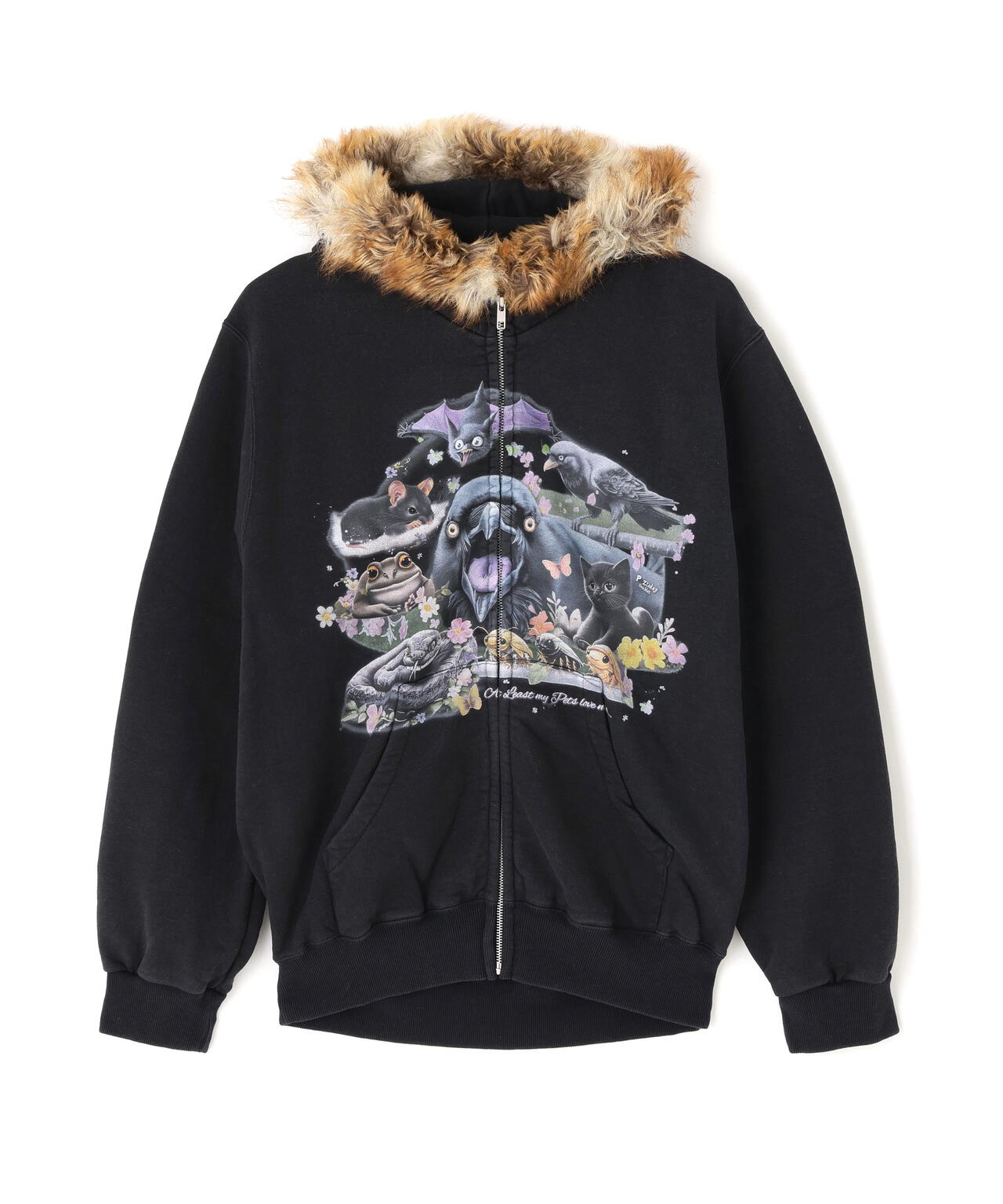 doublet/ダブレット/FURRY COLLAR ZIP-UP HOODIE