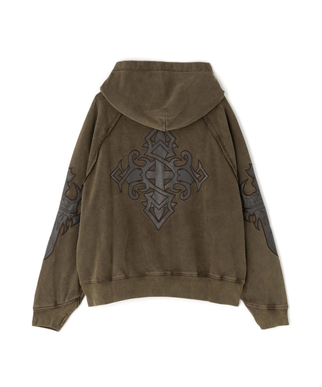 SUPPLIER/サプライヤー/LEATHER PATCH ZIP HOODIE