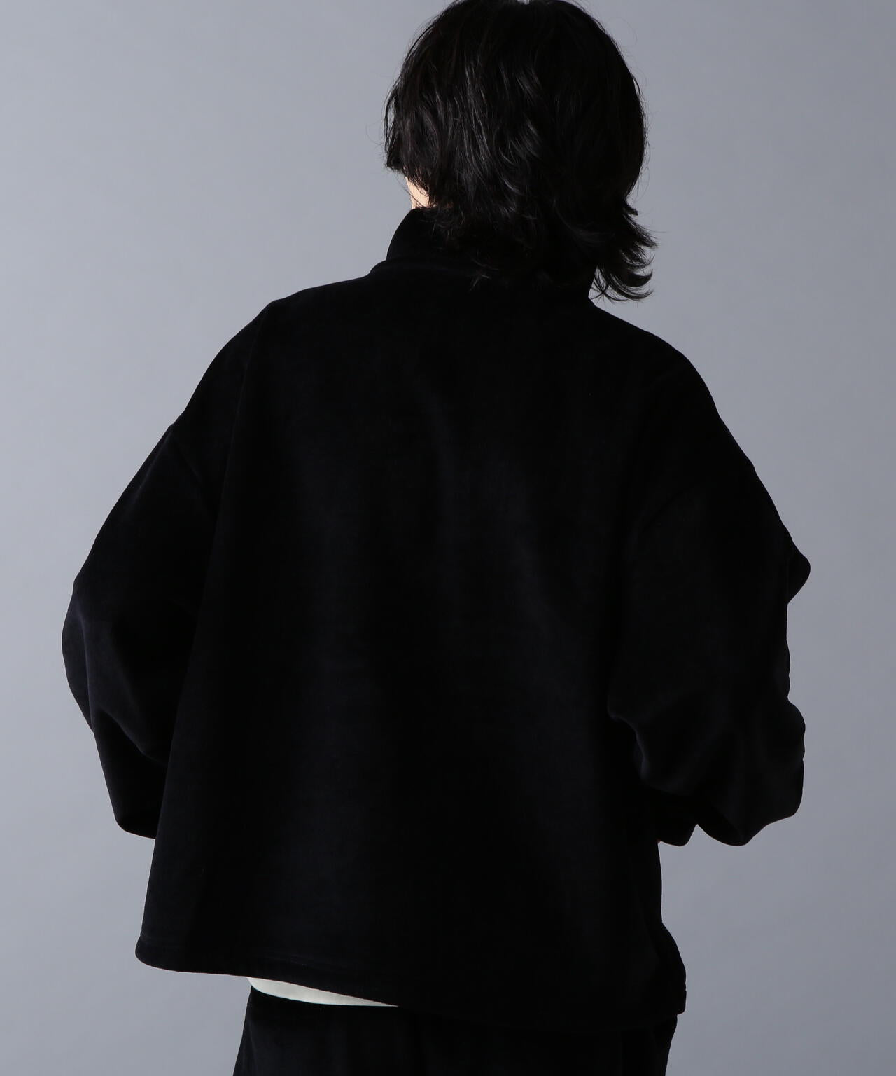 DankeSchon/ダンケシェーン/W-FACE VELOUR HALF ZIP STAND
