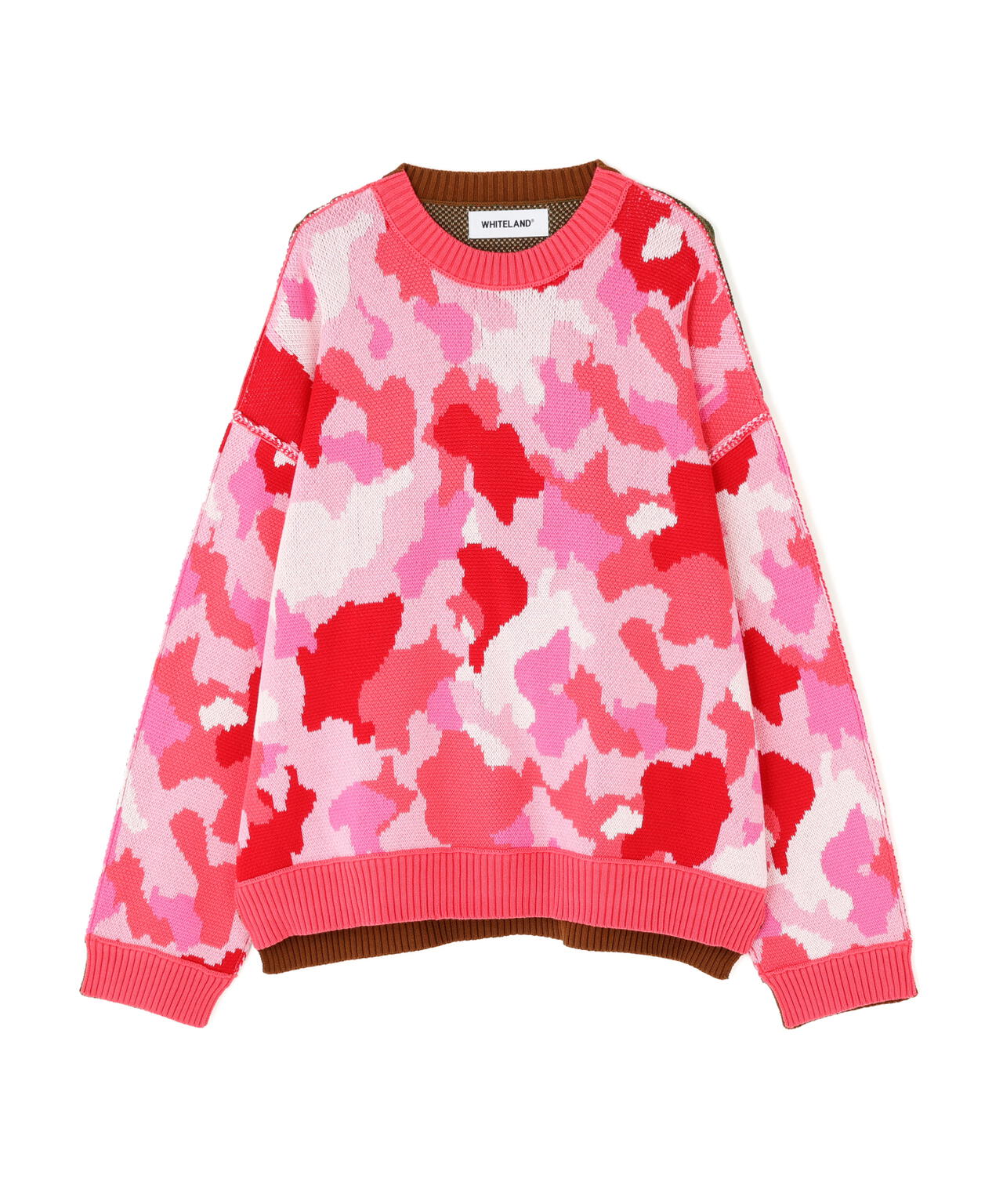 WHITELAND/ホワイトランド/CAMO LINKING KNIT