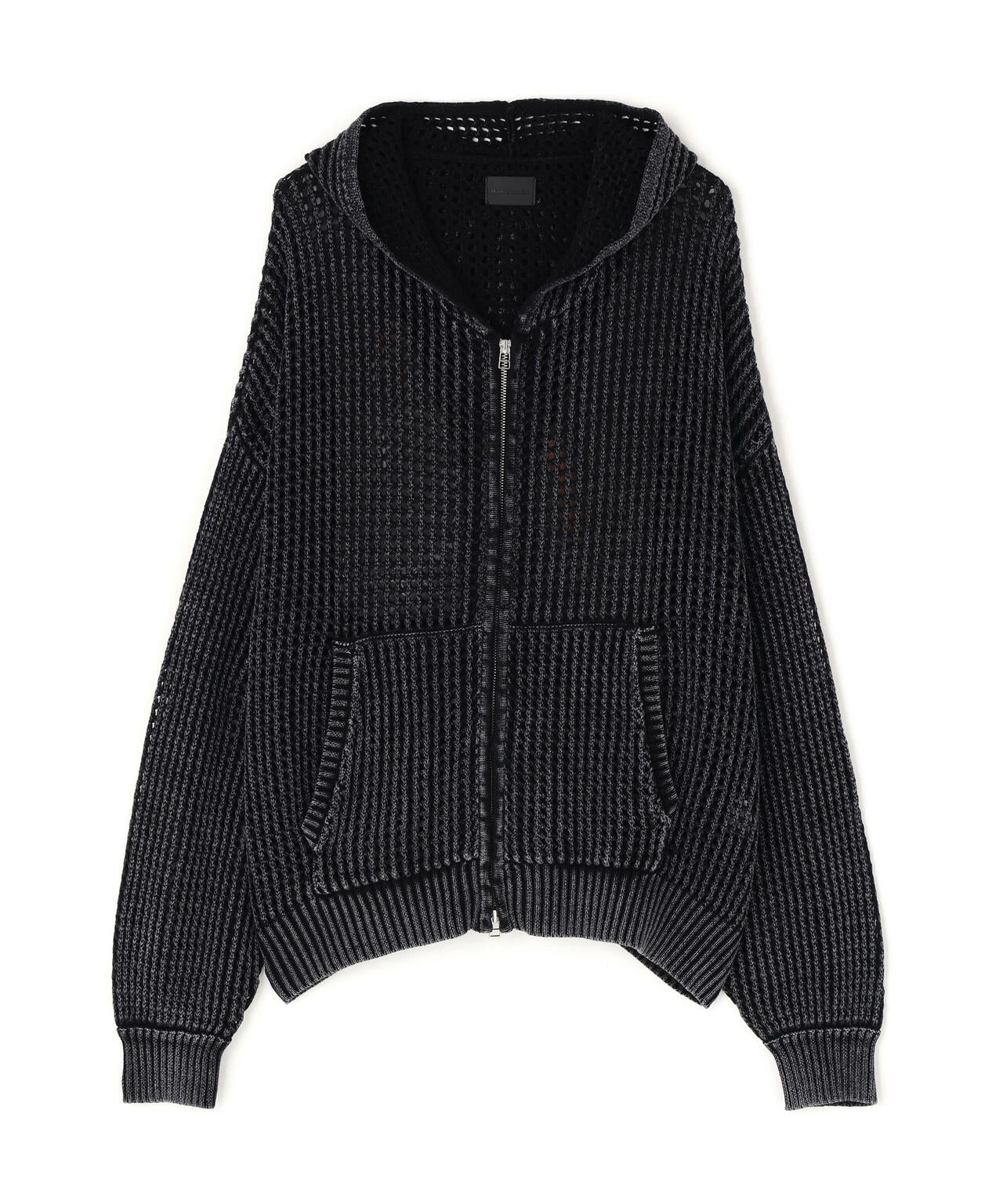 【WEB&DEPOT限定】DankeSchon/ダンケシェーン/CHEMICAL MESH KNIT ZIP HOODIE