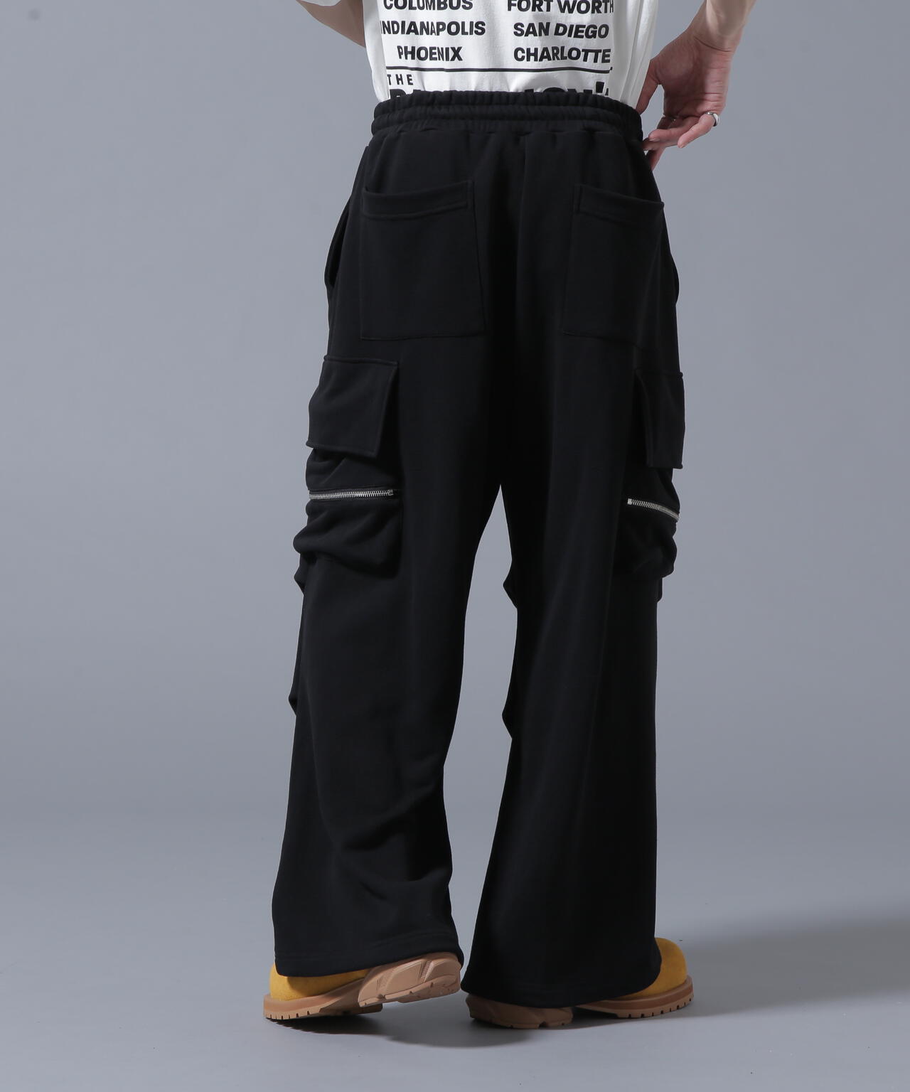 【WEB&DEPOT限定】DankeSchon/ダンケシェーン/SWEAT W-POCKET CARGO PANTS