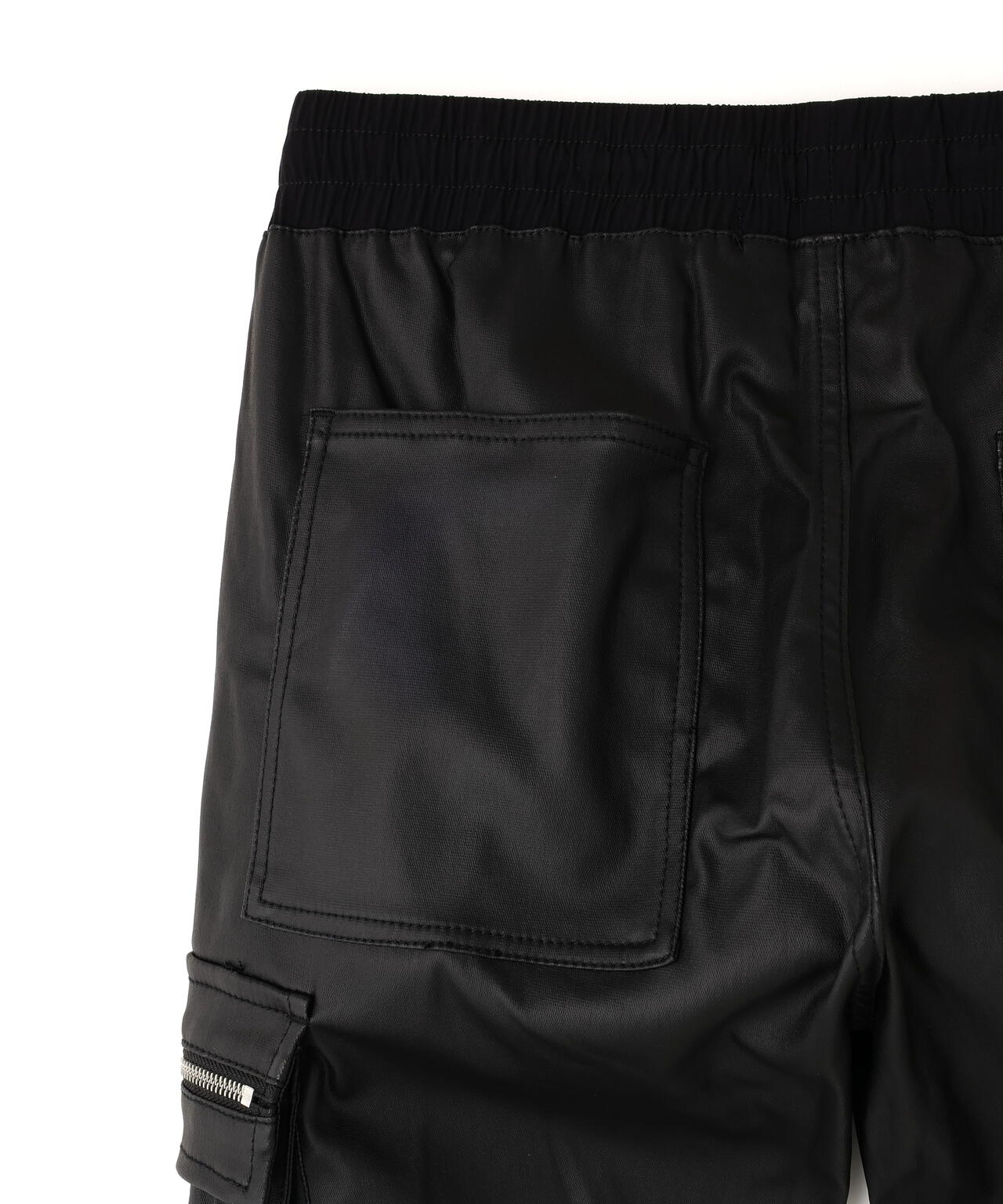 DankeSchon/ダンケシェーン/COATING FLAP ZIP POCKET PANTS
