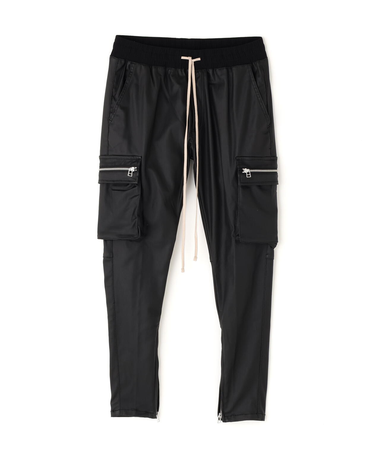DankeSchon/ダンケシェーン/COATING FLAP ZIP POCKET PANTS