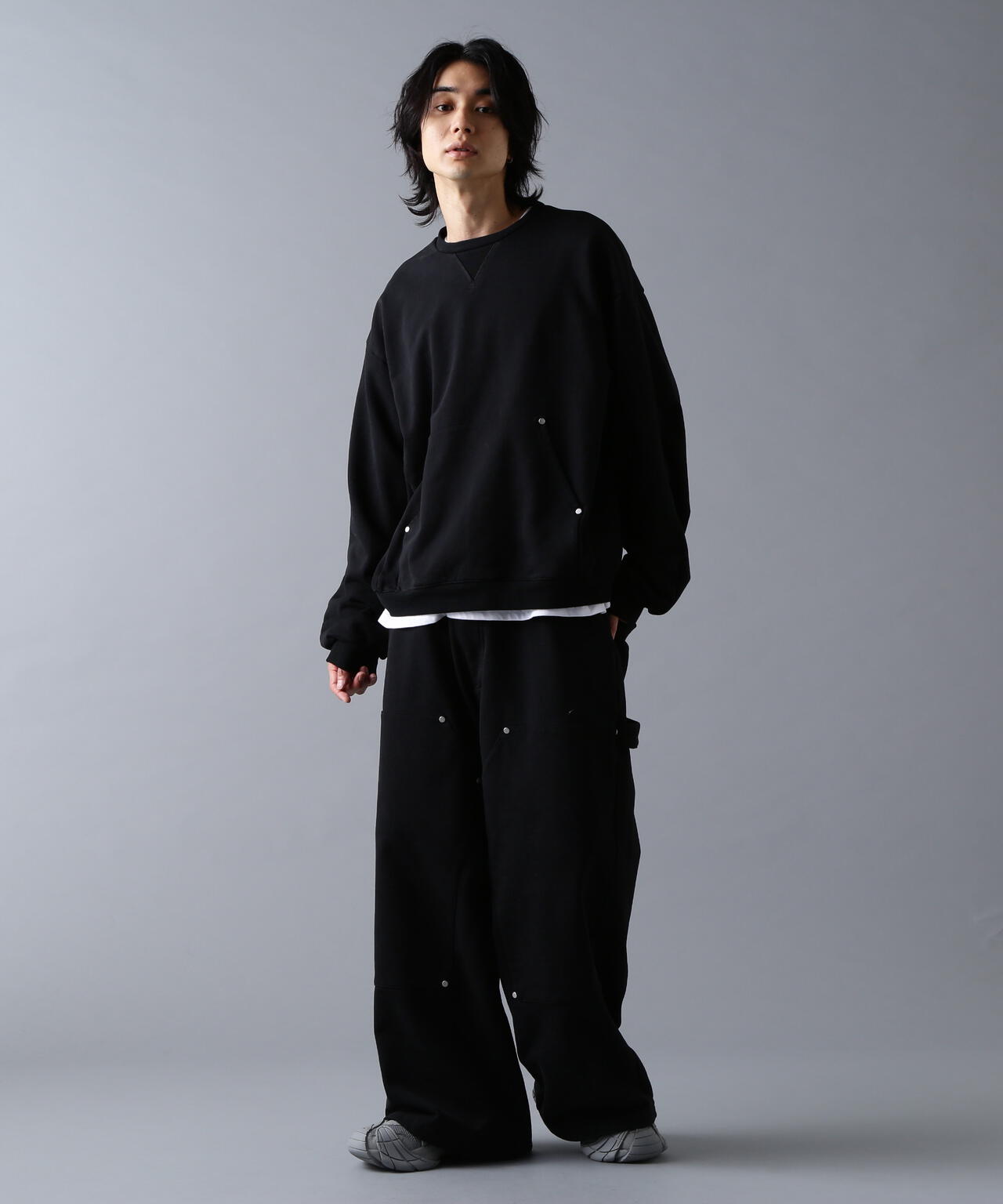 DankeSchon/ダンケシェーン/480HW SWEAT W-KNEE PAINTER PANTS