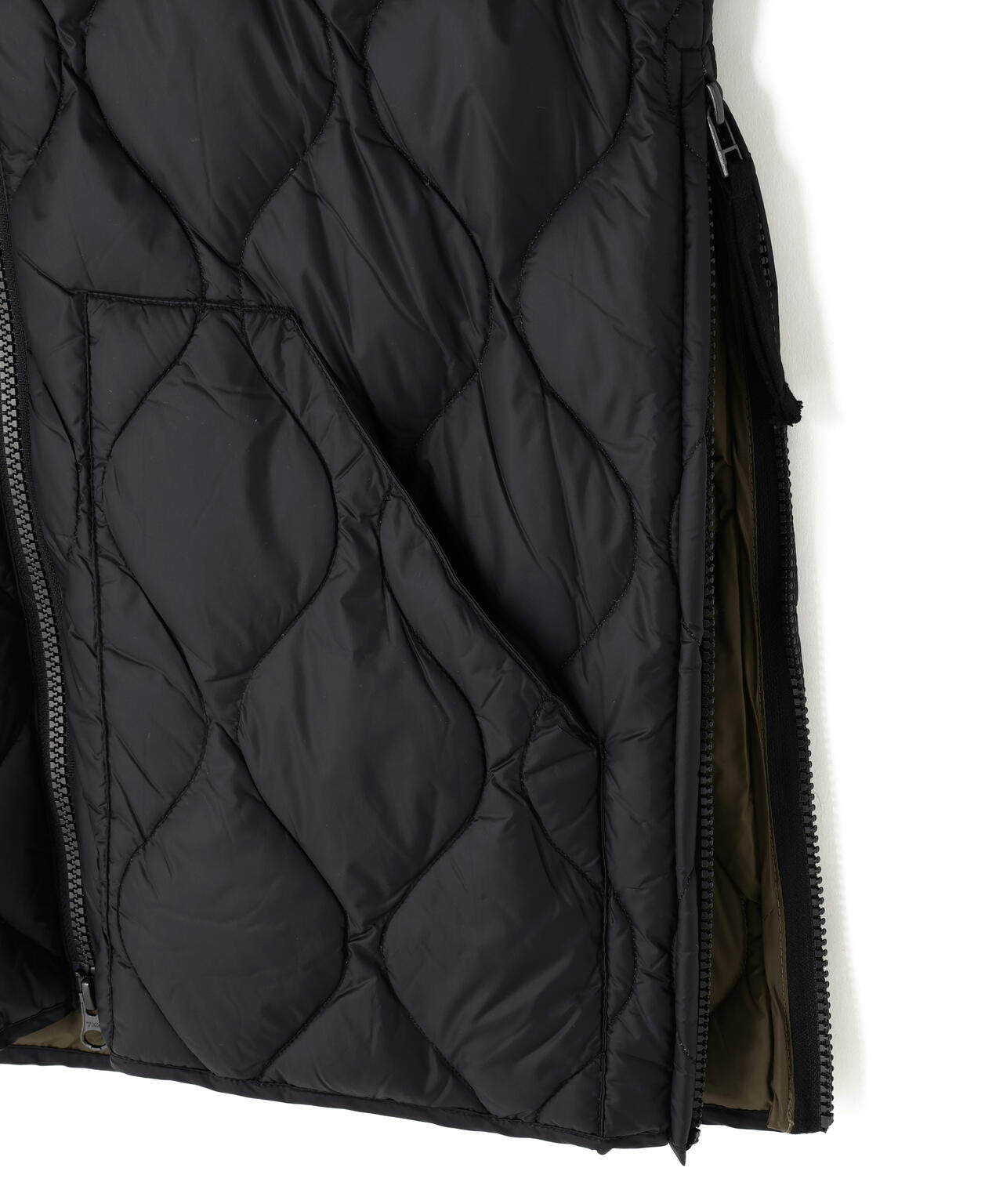 TAION/タイオン/MILITARY HI NECK KNIT+DOWN JACKET SOFT SHELL【WOMEN】