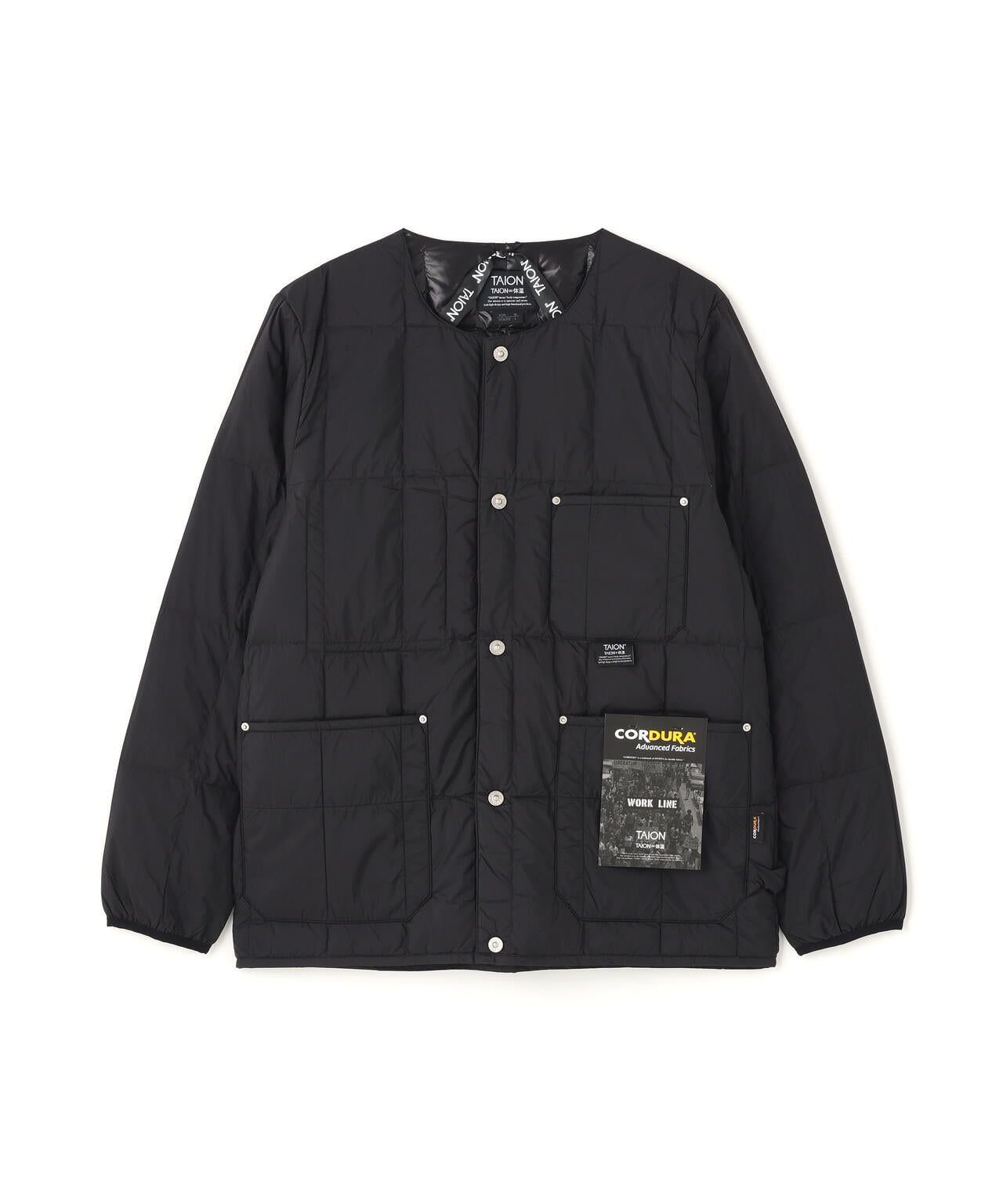 TAION/タイオン/WORK CREW NECK DOWN JACKET【UNISEX】